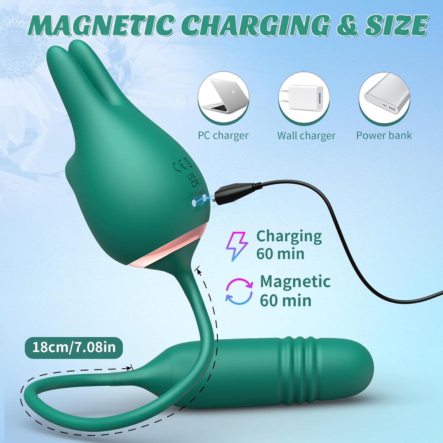 LustRabbit Thrusting Dildo Clitoral Vibrator