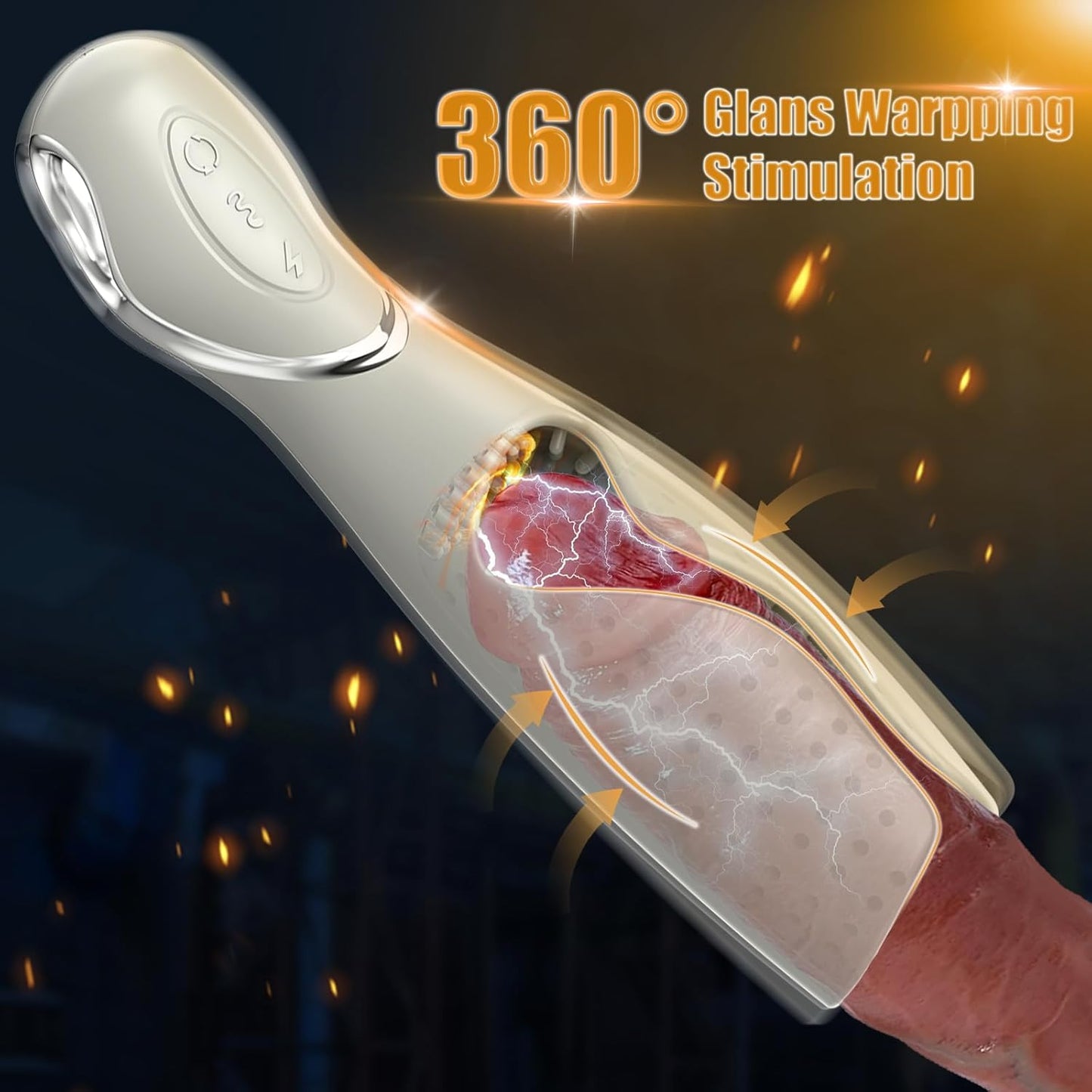 LuxeGrip Premium 10 Vibrating Patterns Male Masturbator