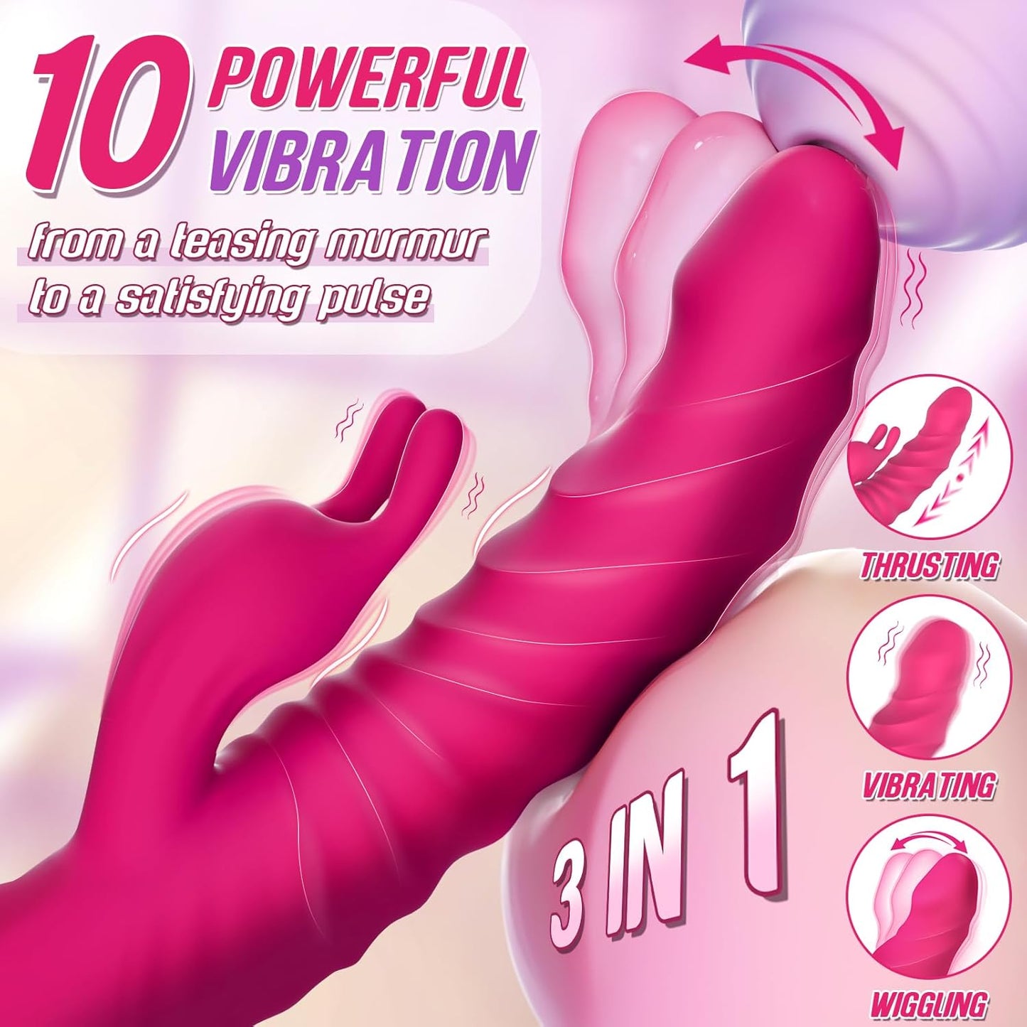 PhantomFleur Thrusting Dildo Rabbit Vibrator