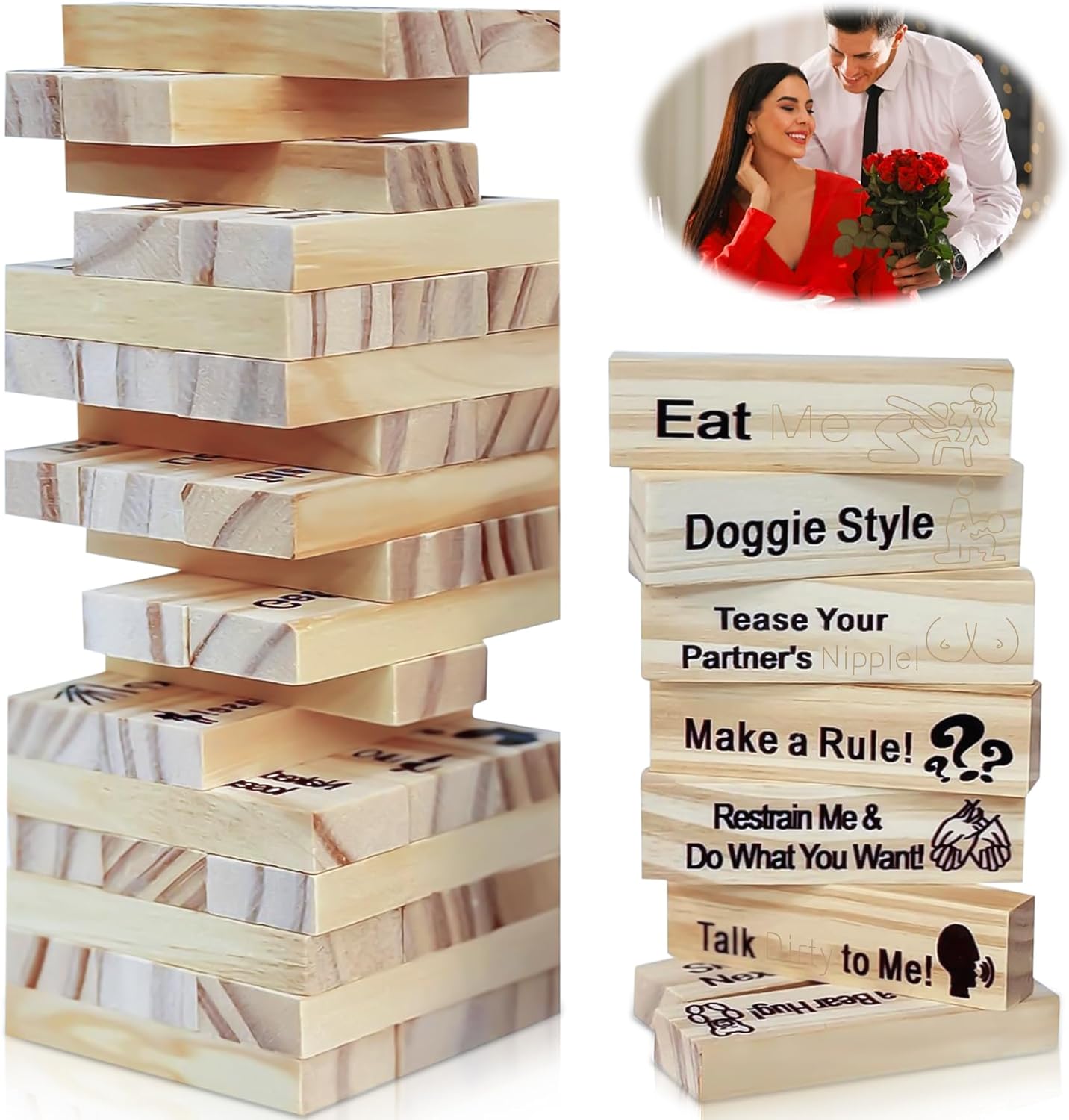 48Pcs Sex Block Tower Game