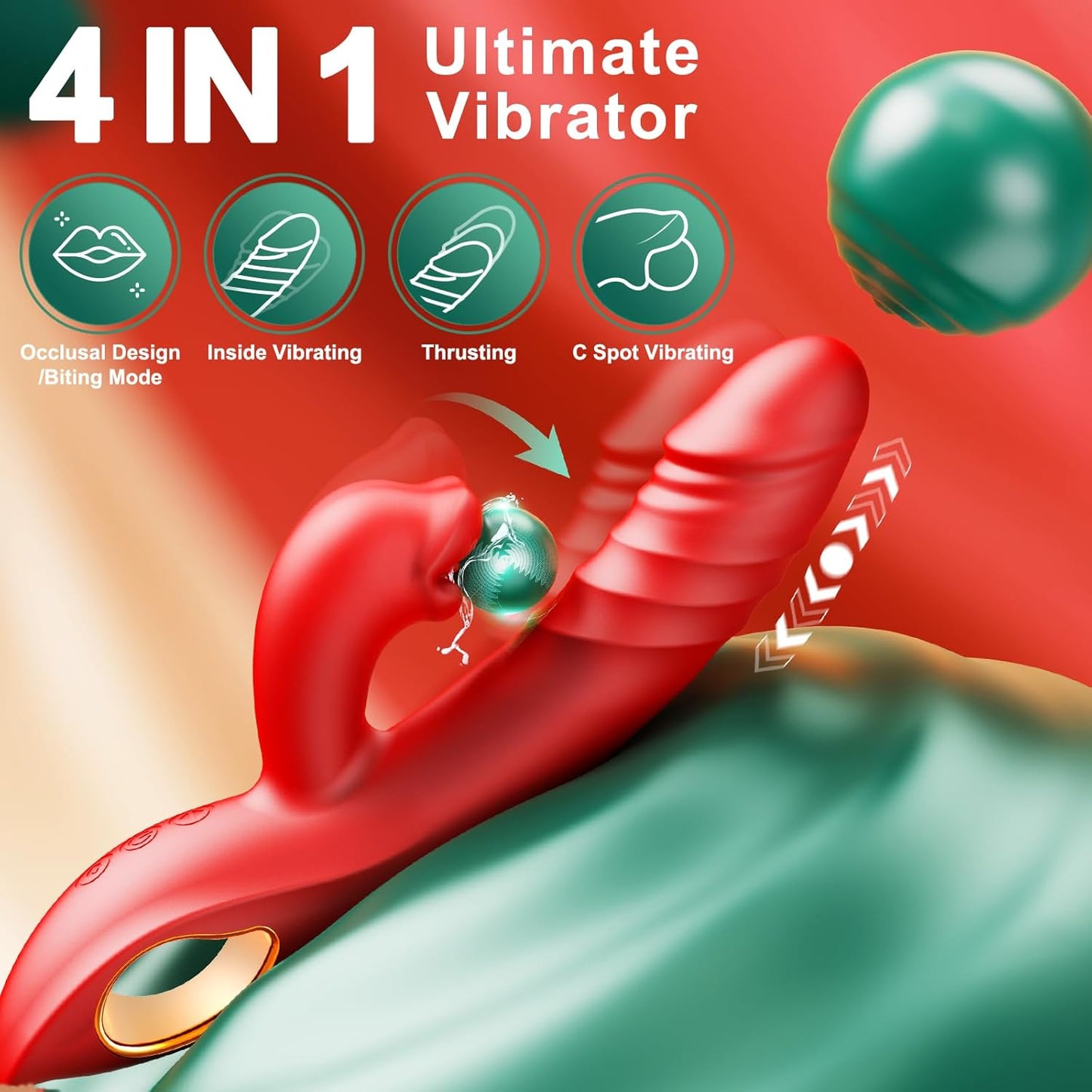 ThrustExplorer Vibrating & Licking Clitoral & G-Spot Stimulator