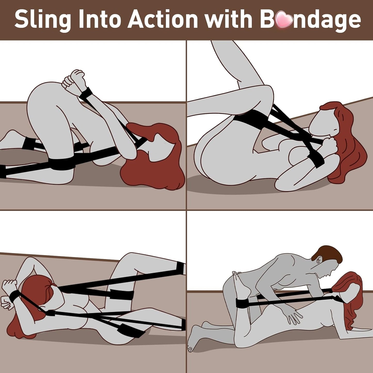 VelourCharm Kinky BDSM Bondage Restraints - SinfulX