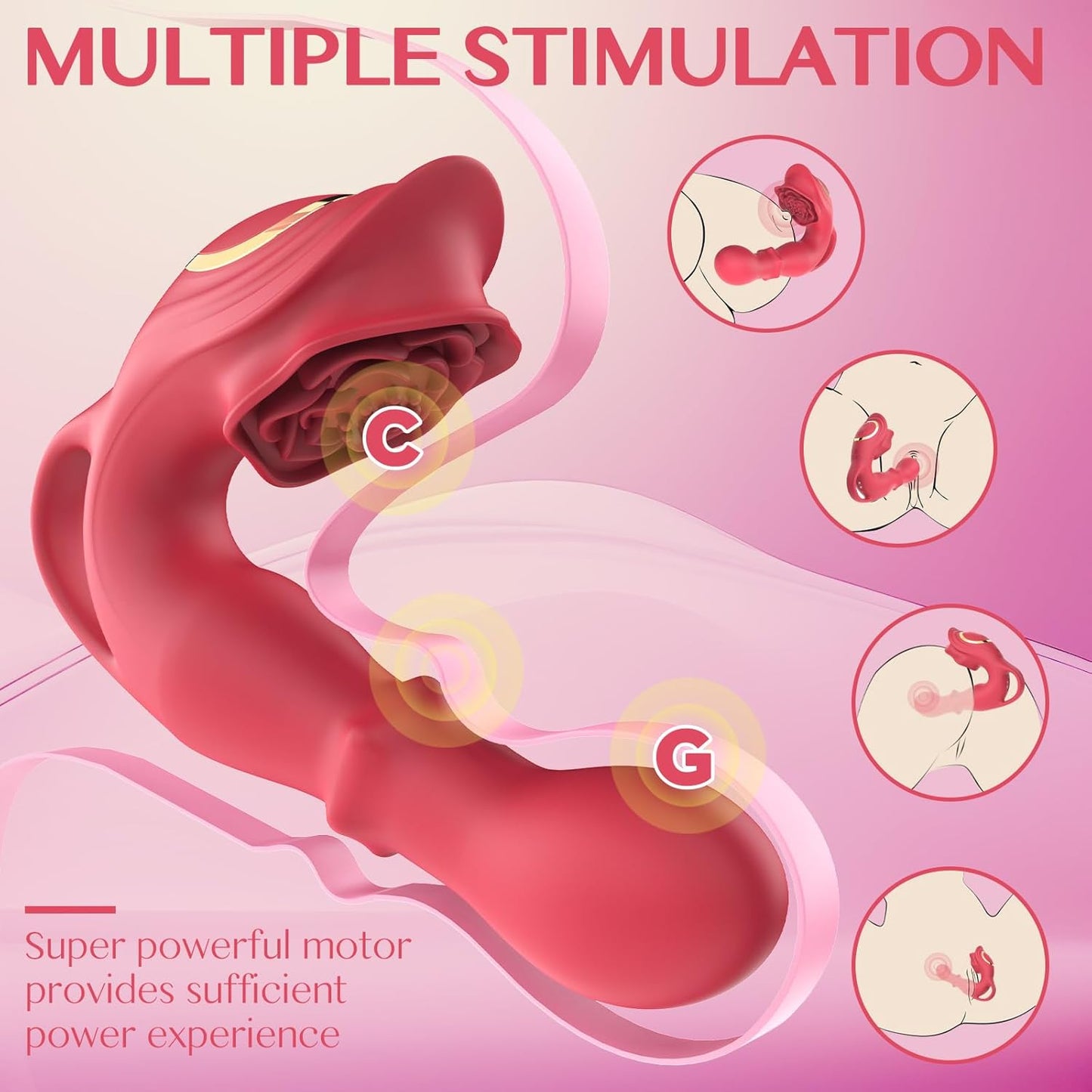 ColossusPetal Clitoral Stimulator Rose G-Spot Vibrator