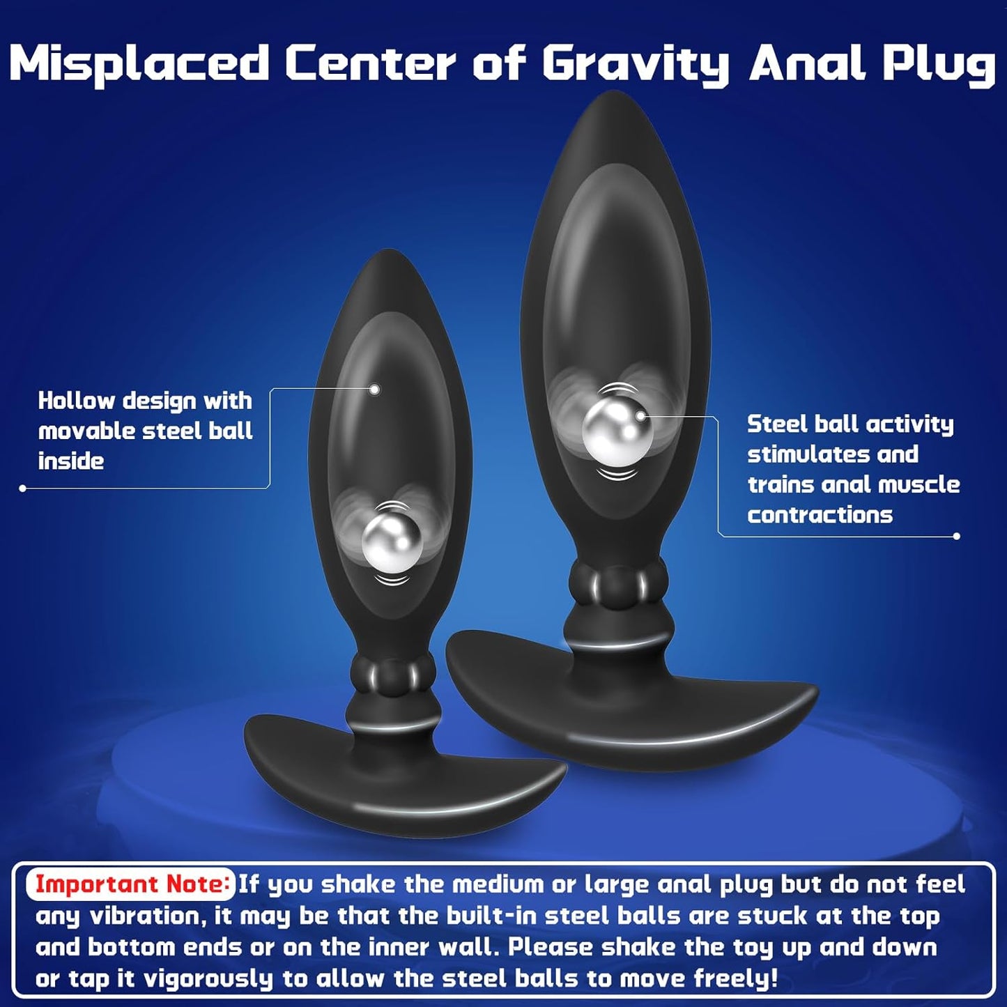RadiantMuse Weighted Butt Plug Trainer Set