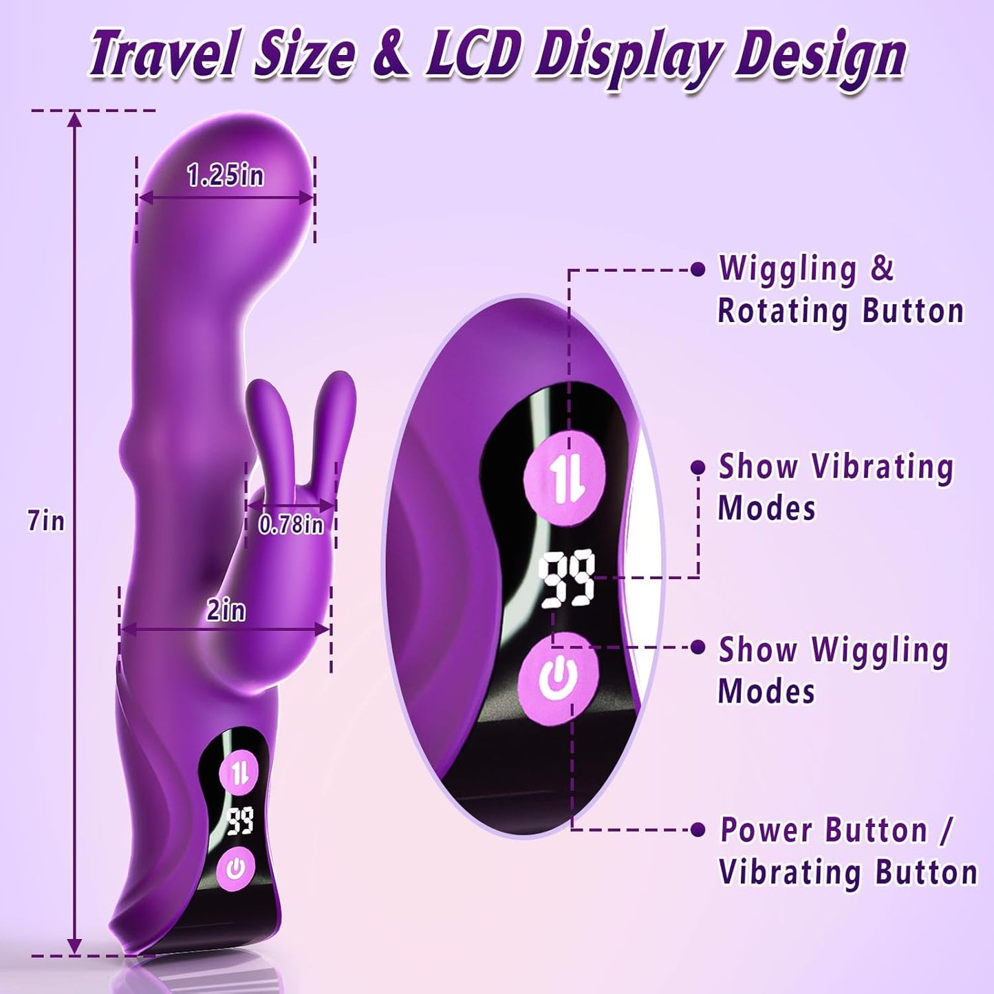 CraveEuphoria 9 Vibrating & 9 Wiggling Modes Vibrator