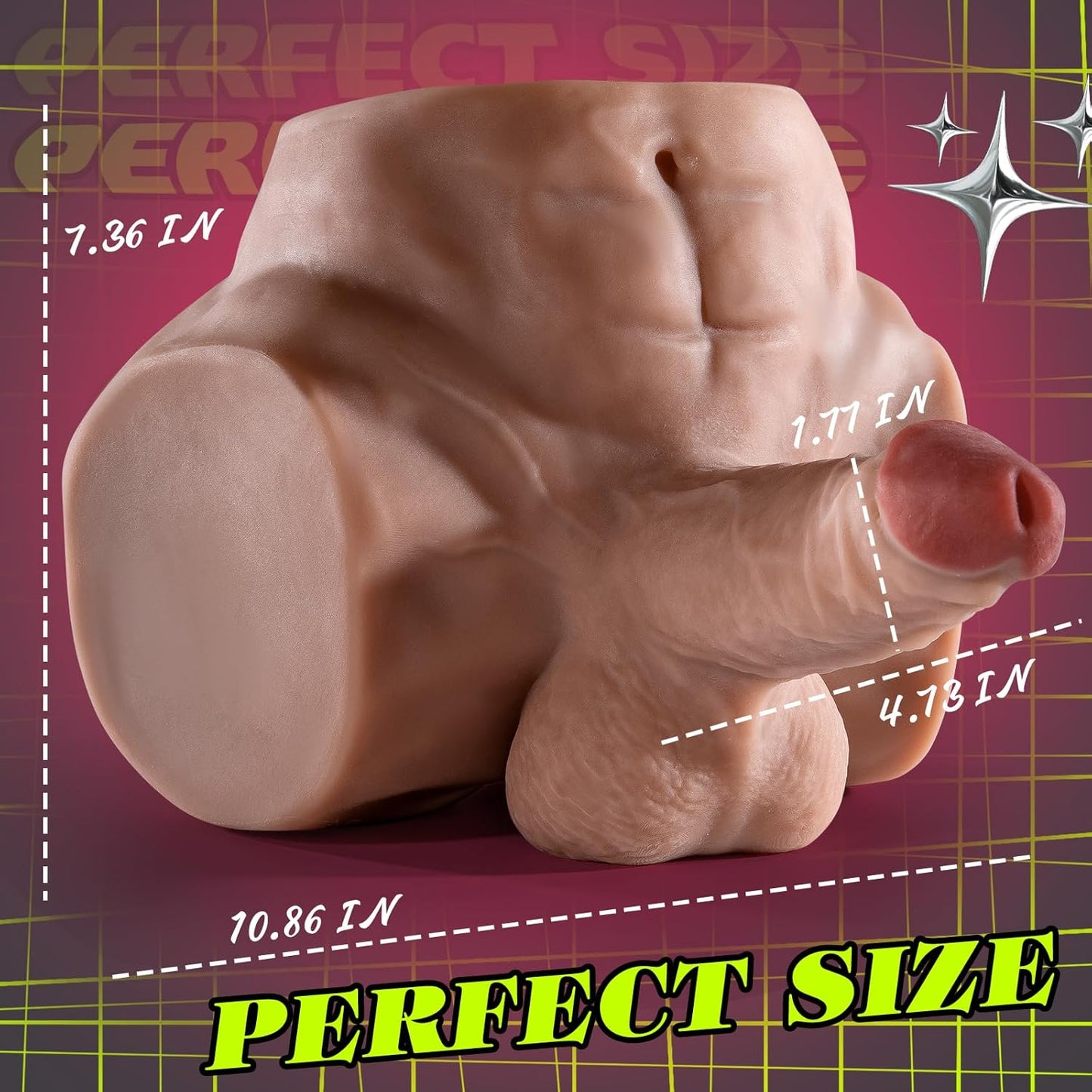 LustTitan Male Thick Dildo Sex Doll - SinfulX