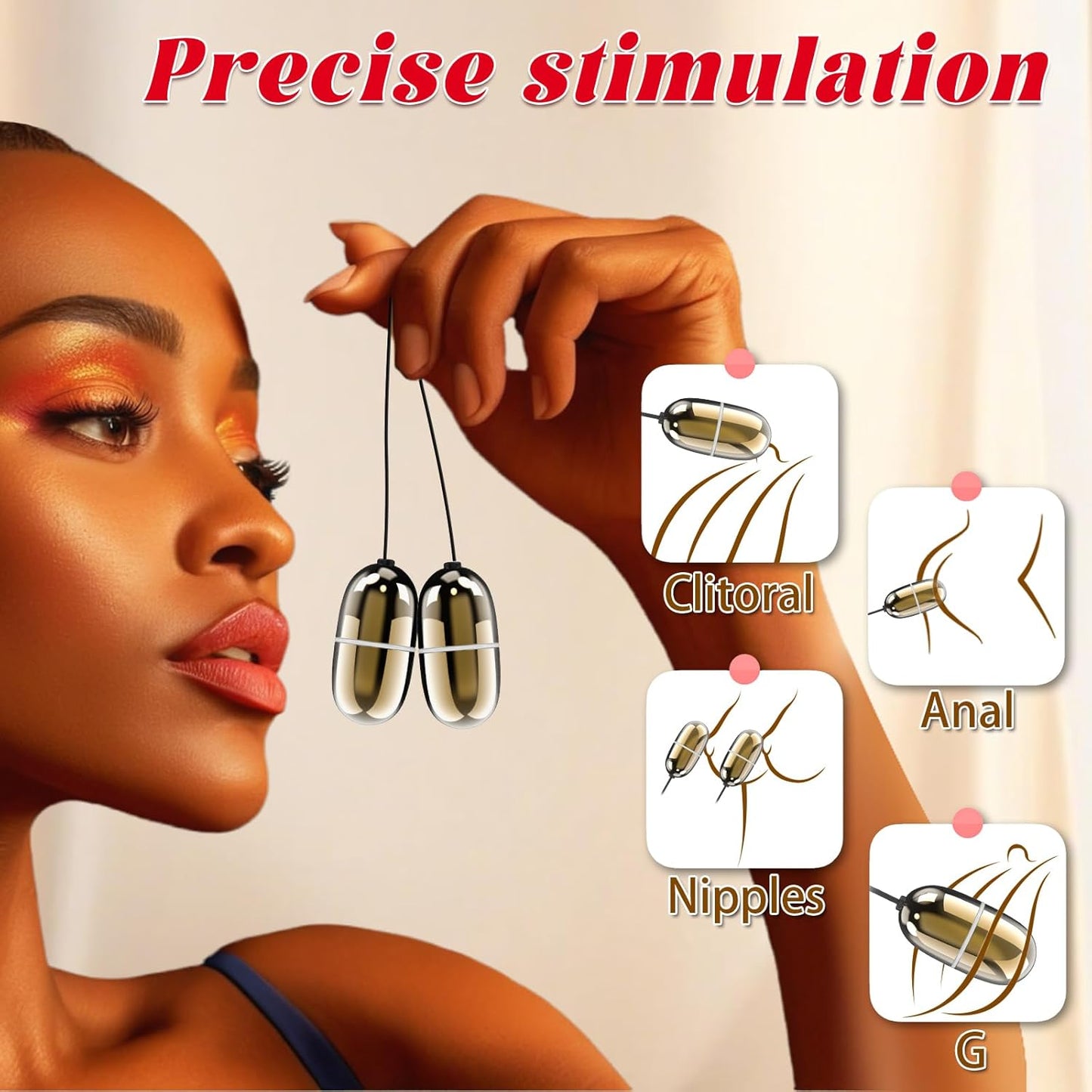 EchoEgg Double Egg Clitoral Stimulator Vibrator