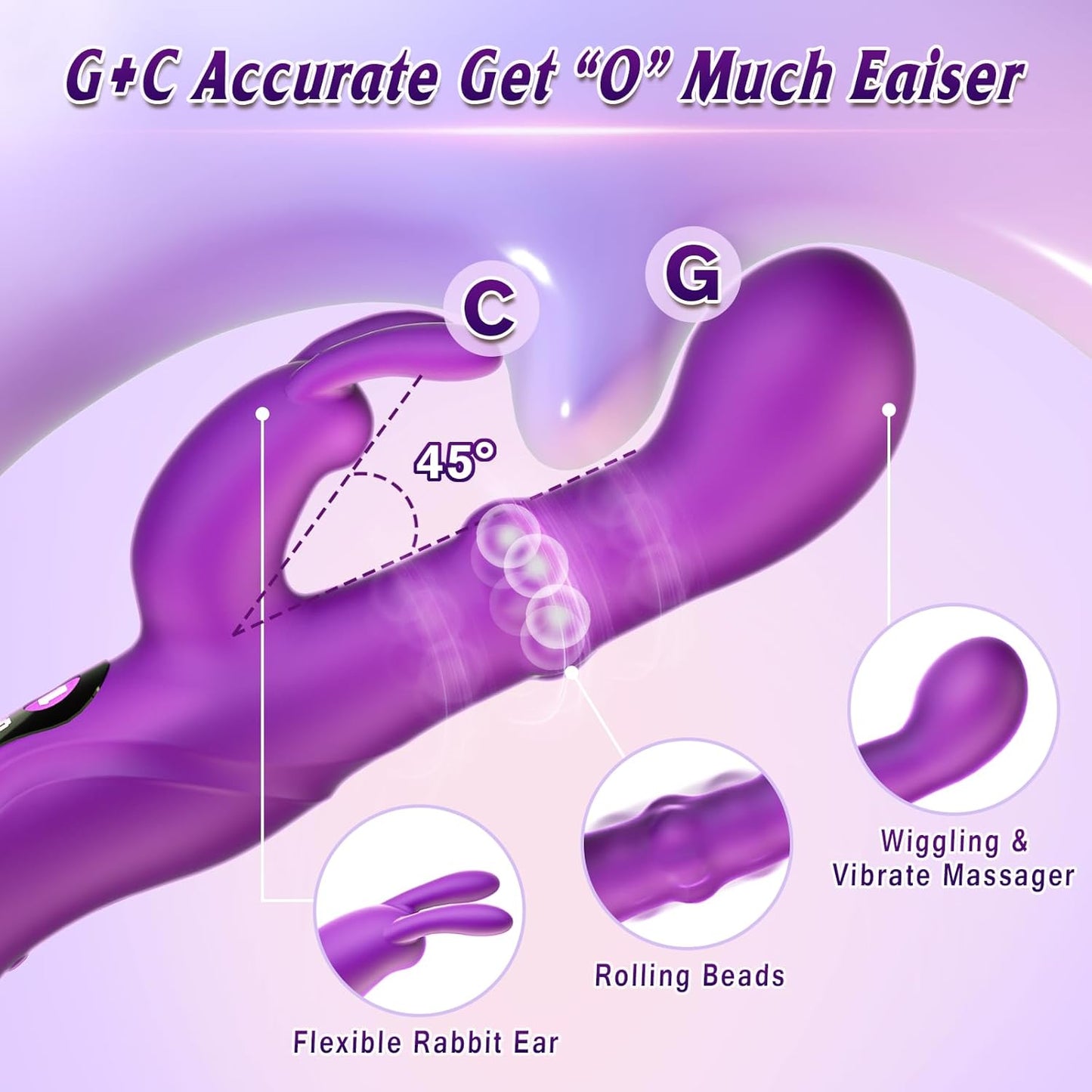 CraveEuphoria 9 Vibrating & 9 Wiggling Modes Vibrator