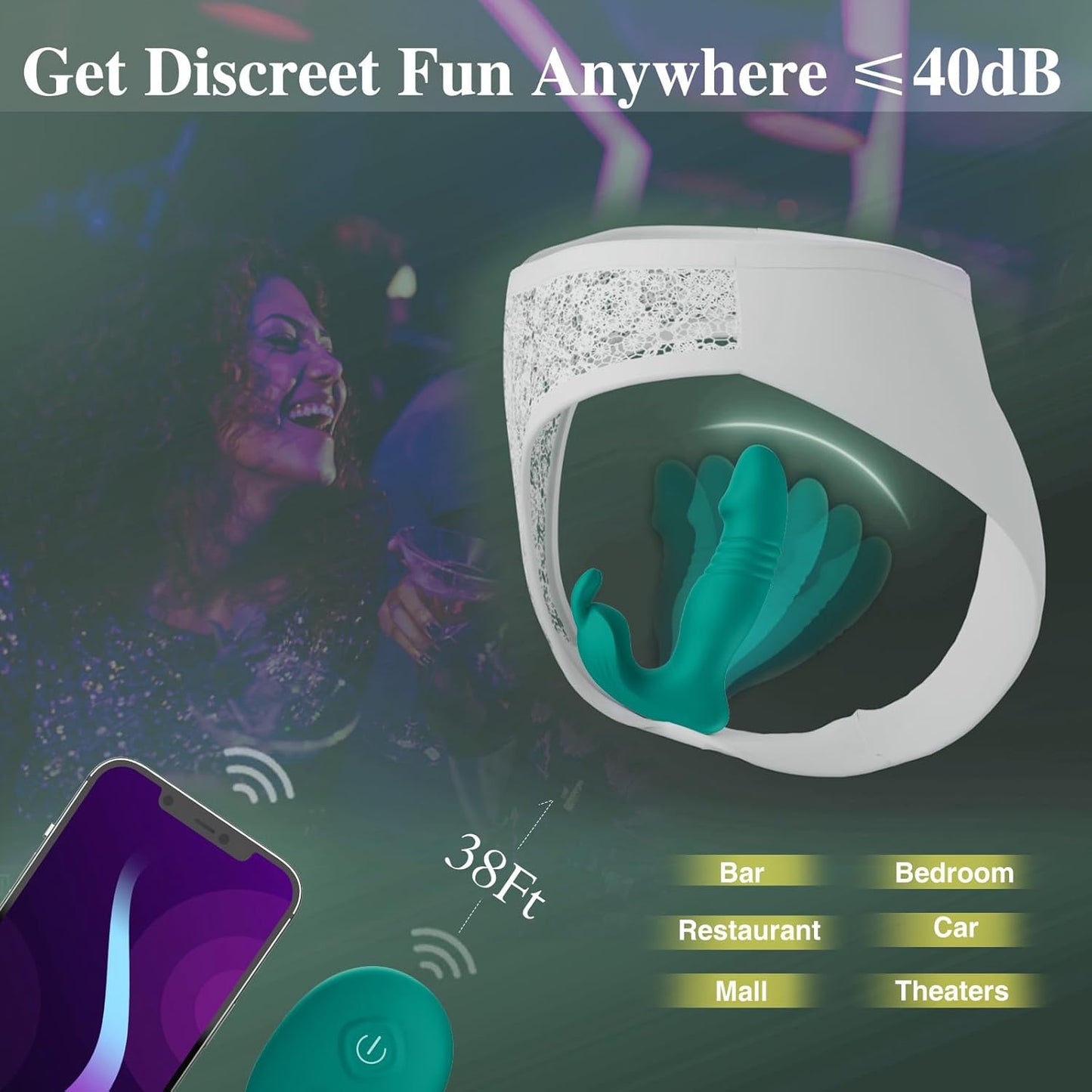 SwayDrive Wearable Remote Rabbit Dildo