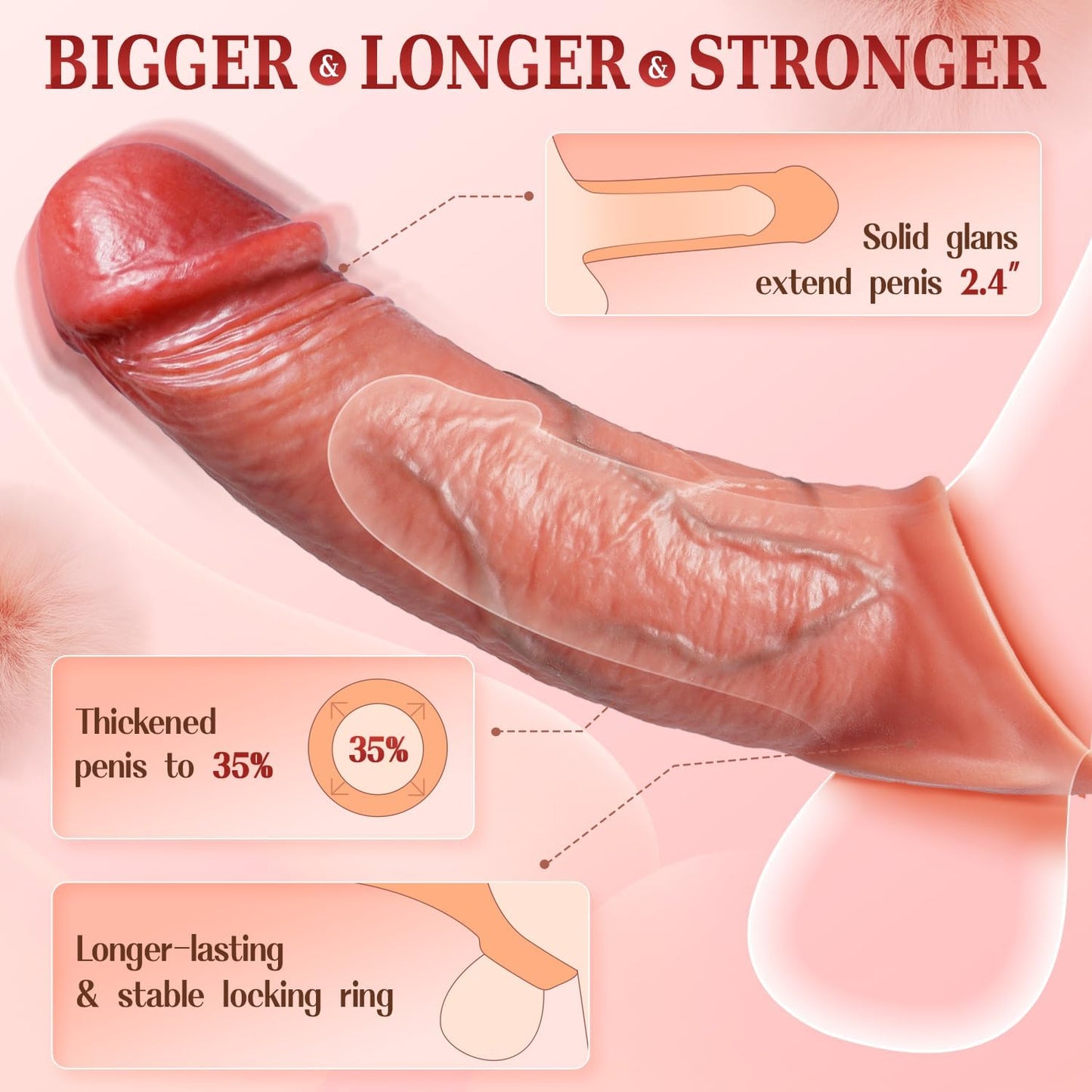 VibratingEuphoria Penis Sleeve Massager
