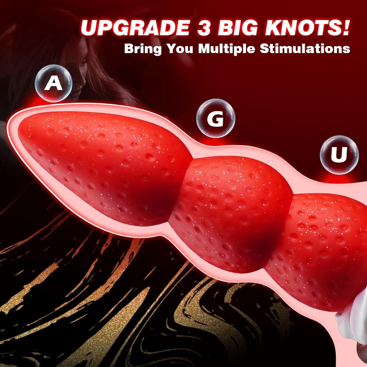 NeoGem 8" Strawberry Monster Dildo