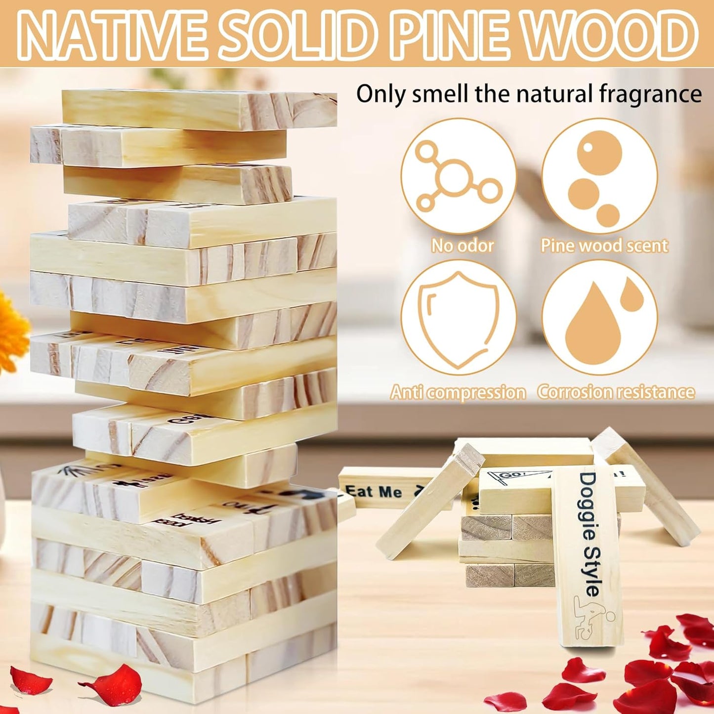 48Pcs Sex Block Tower Game