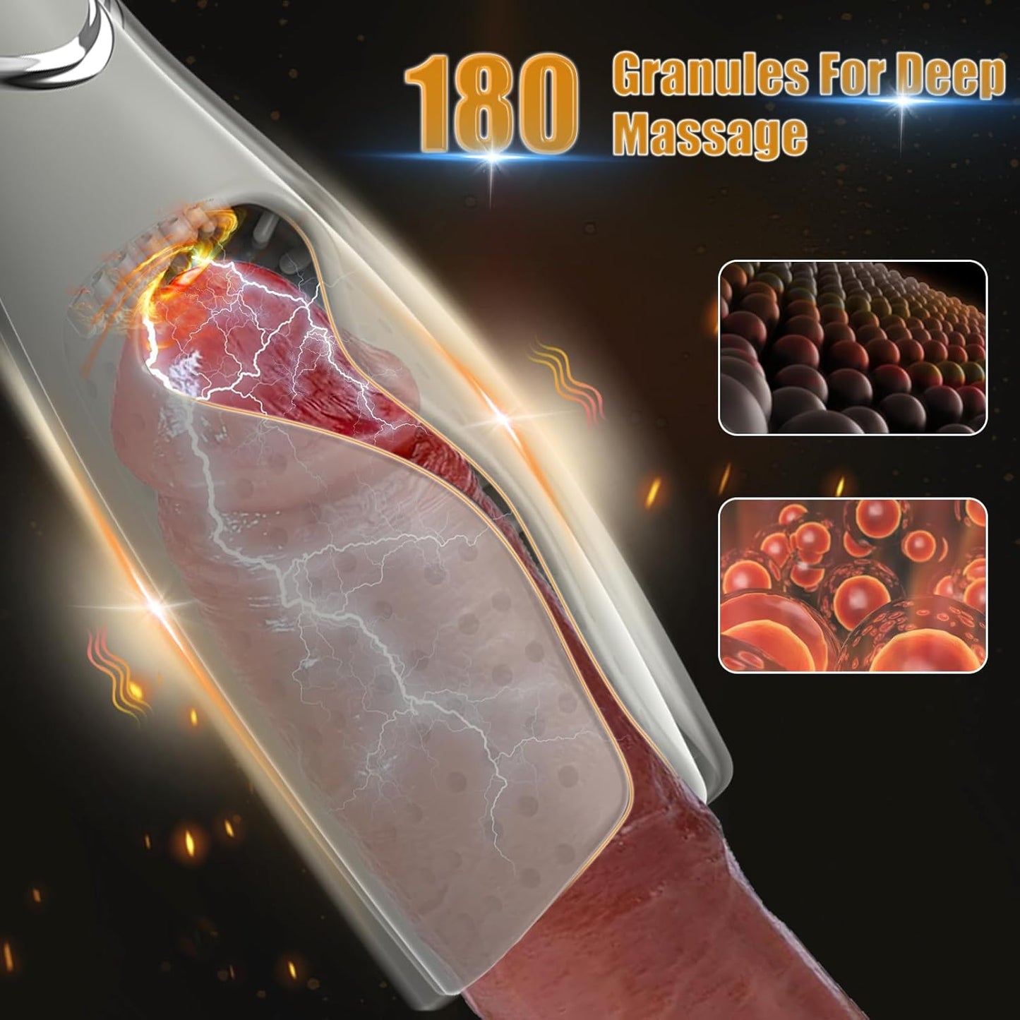 LuxeGrip Premium 10 Vibrating Patterns Male Masturbator