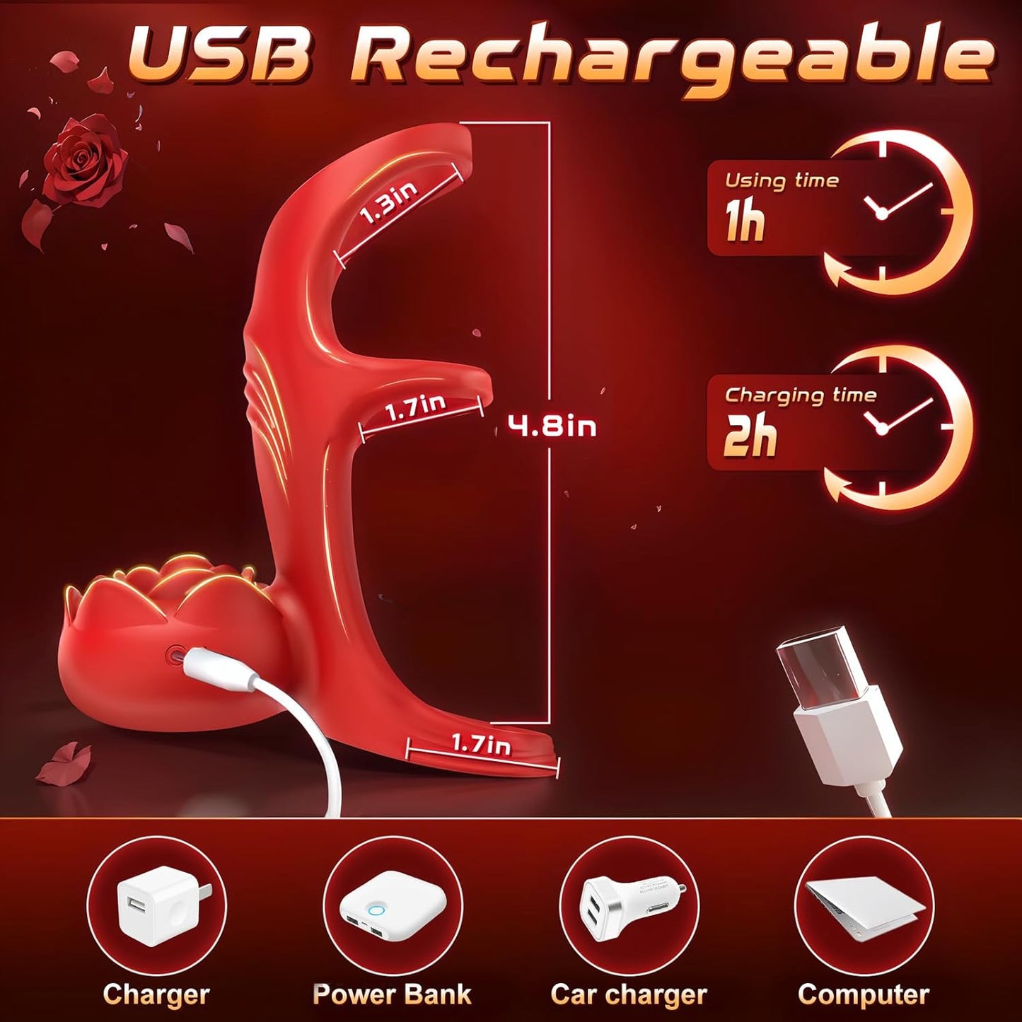ThornMist Vibrating Penis Ring Clitoral Vibrator