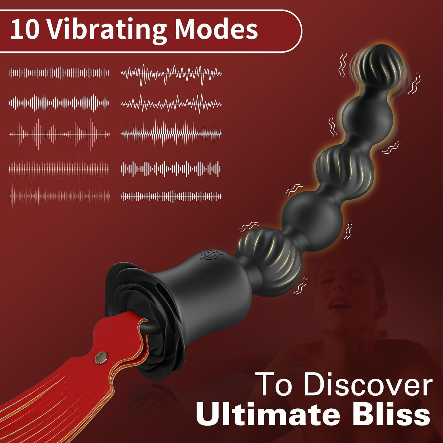 EdenSurge BDSM Butt Plug Vibrator Whip
