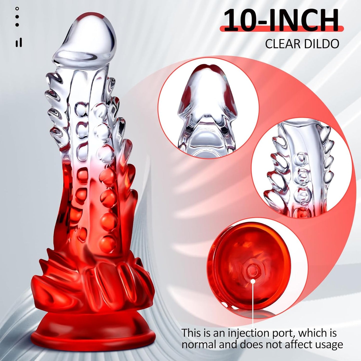 TitanThrill Clear Monster Dildo