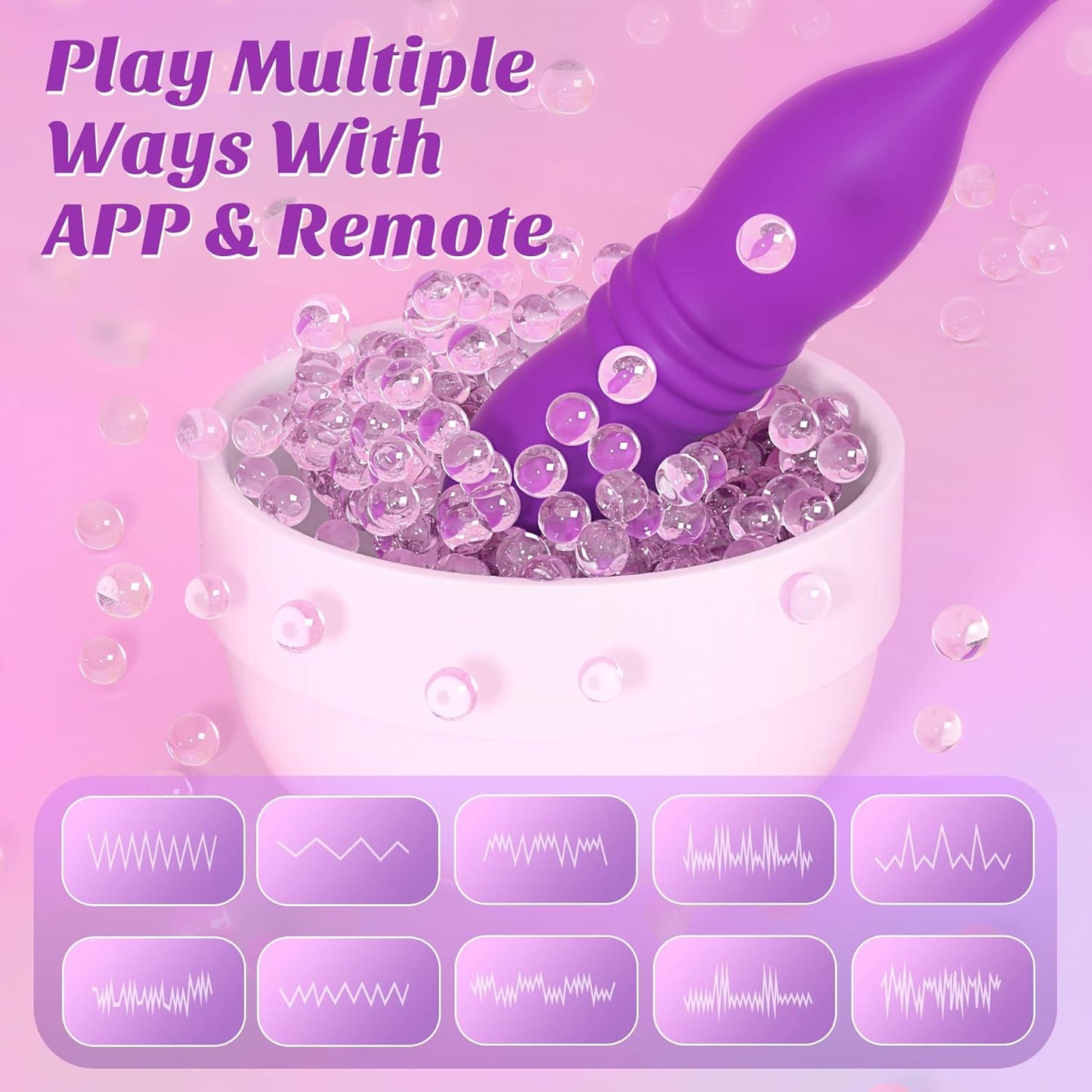 AetherNest Thrusting Remote Control Egg Vibrator