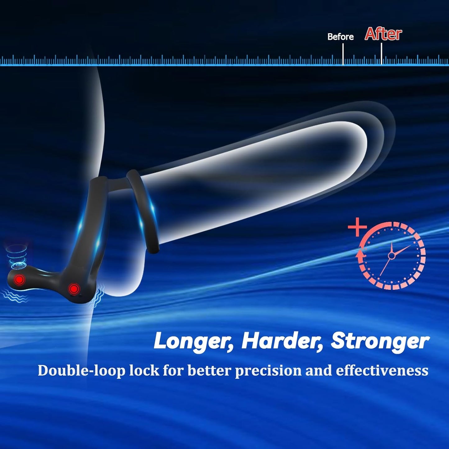 TitanVibe Vibrating Cock Ring Taint Stimulator