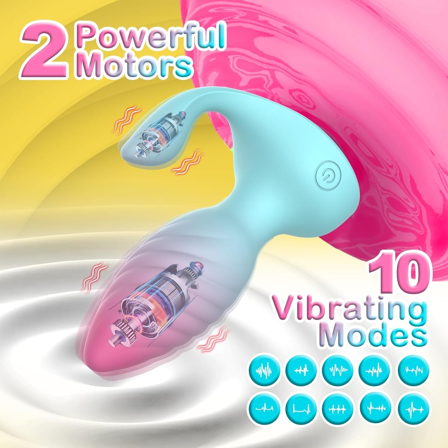 BlushEcho Remote Control Butt Plug Vibrator