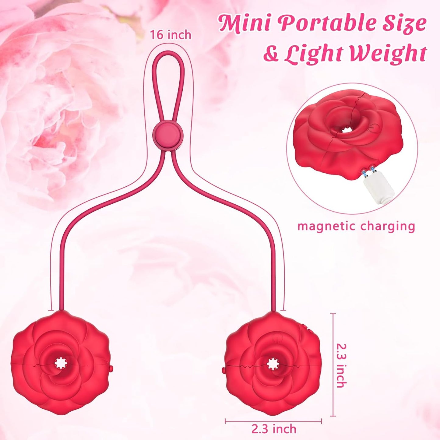 TenderGlow Multi Vibrations Nipple Clamps - SinfulX