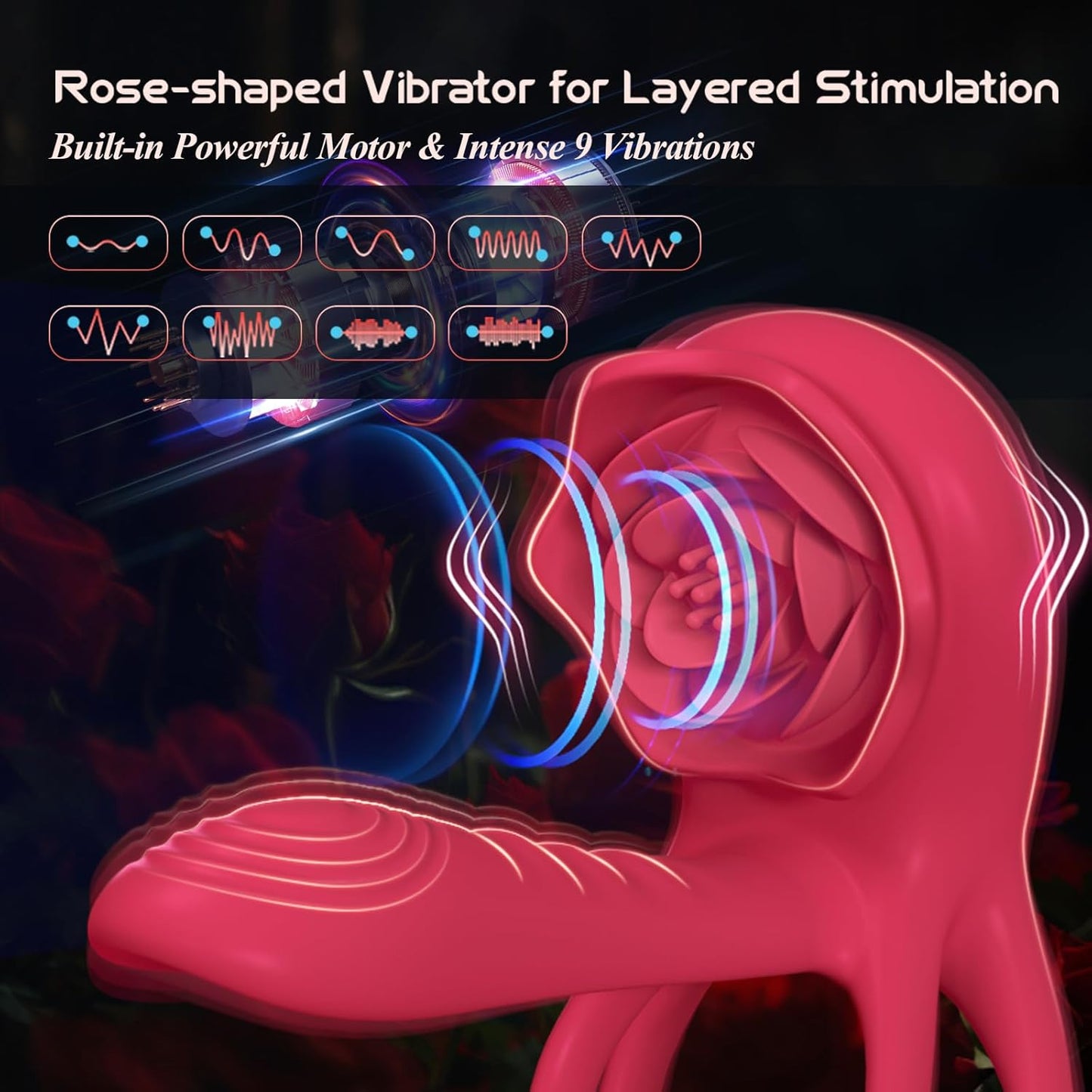 MechaGlide Vibrating Cock Ring Clitoral Stimulator