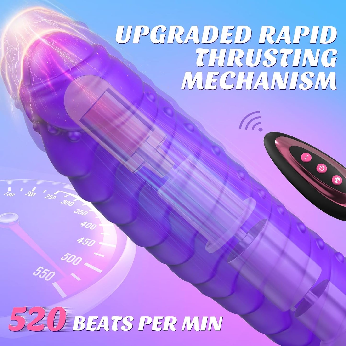 LustWraith Thrusting 8.9" Monster Dildo