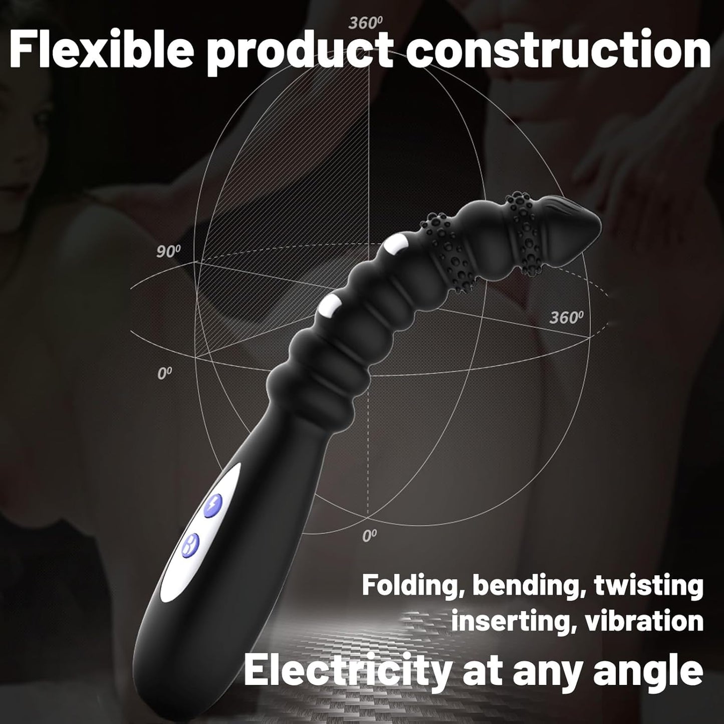 ShockDelivery Anal Beads Wand Vibrator