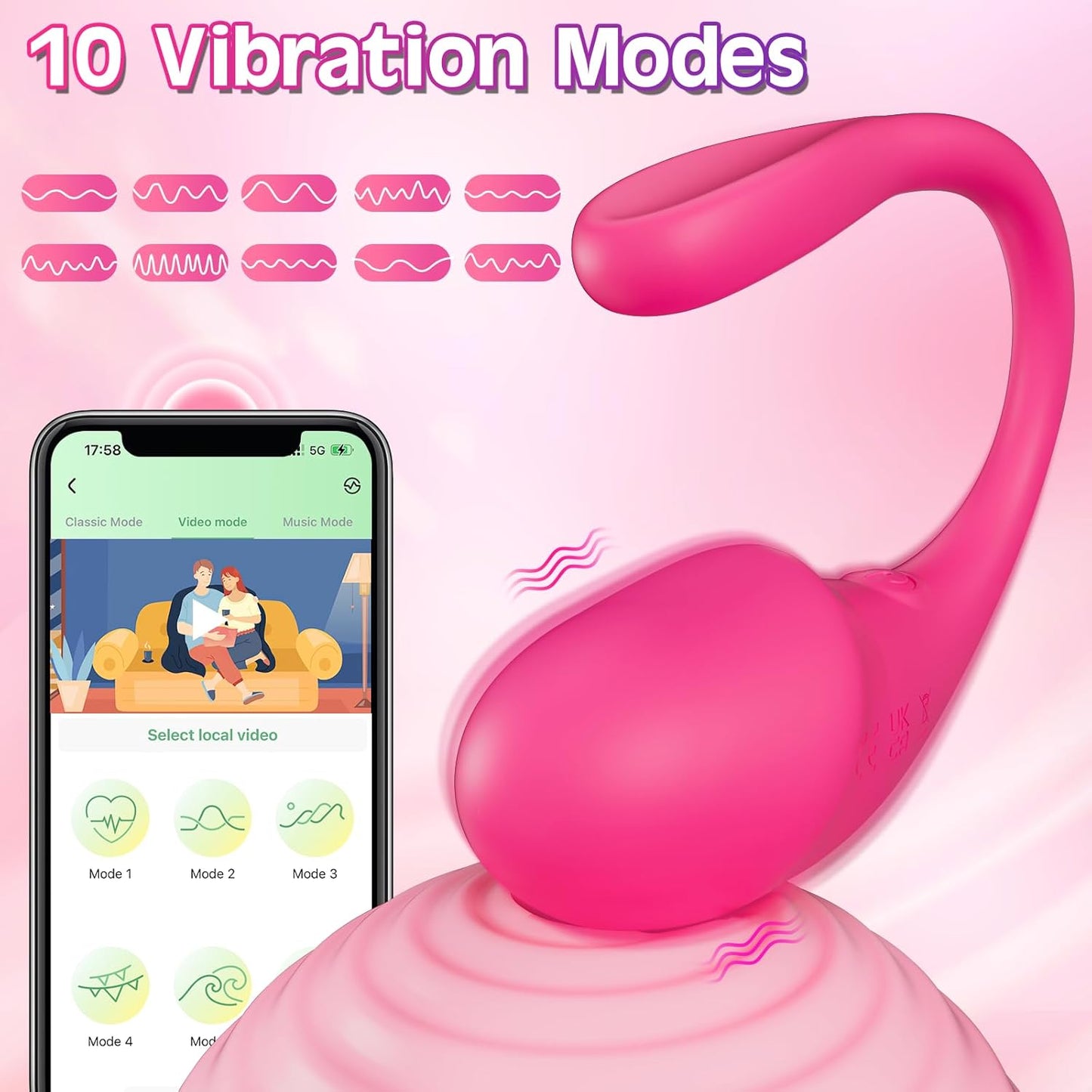 SirenFleur Wearable Mini G-Spot Egg Vibrator