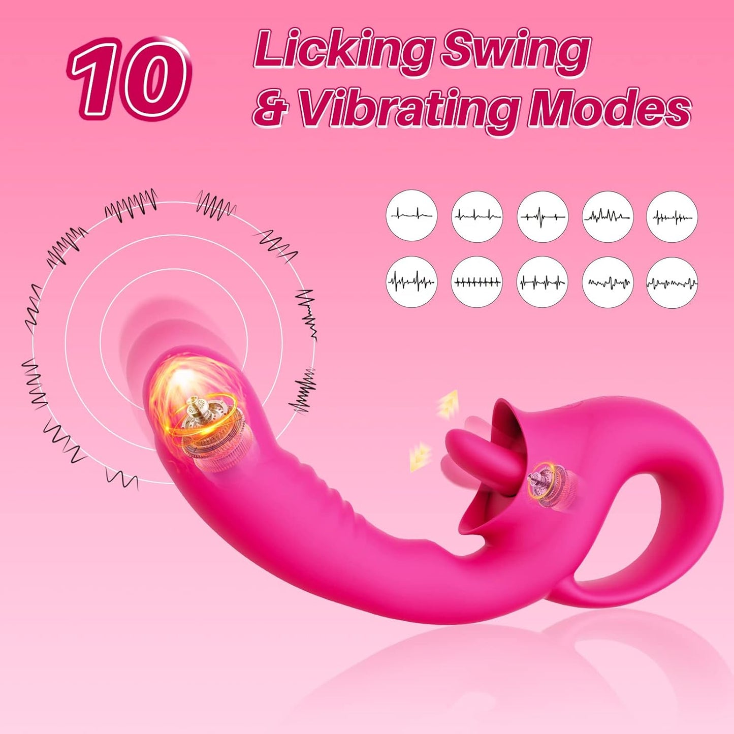 NymphPulse Clit Licking G-Spot Vibrator
