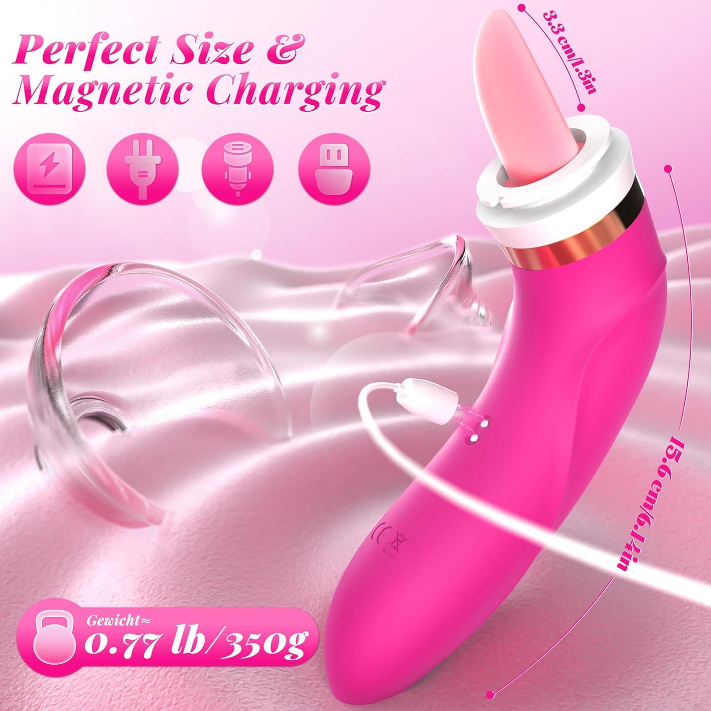 GlowRipple App Control Sucking Vibrator