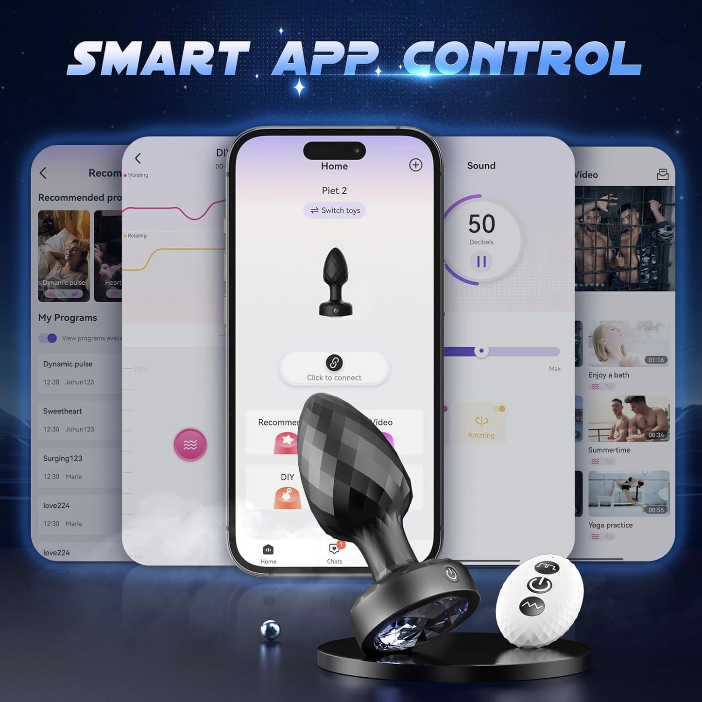 StormTease 360° Powerful Vibrating Butt Plug
