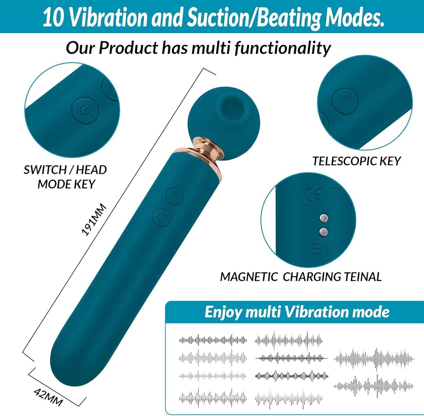 SereneTremor Power Suction Stimulation Wand Vibrator - SinfulX