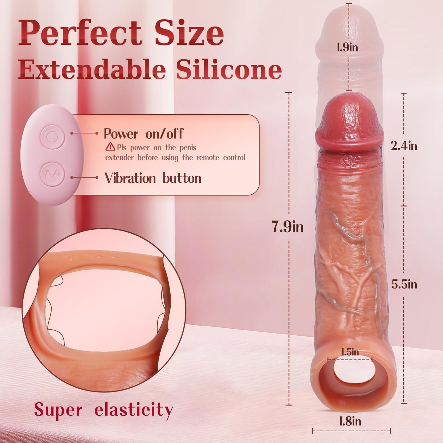 VibratingEuphoria Penis Sleeve Massager