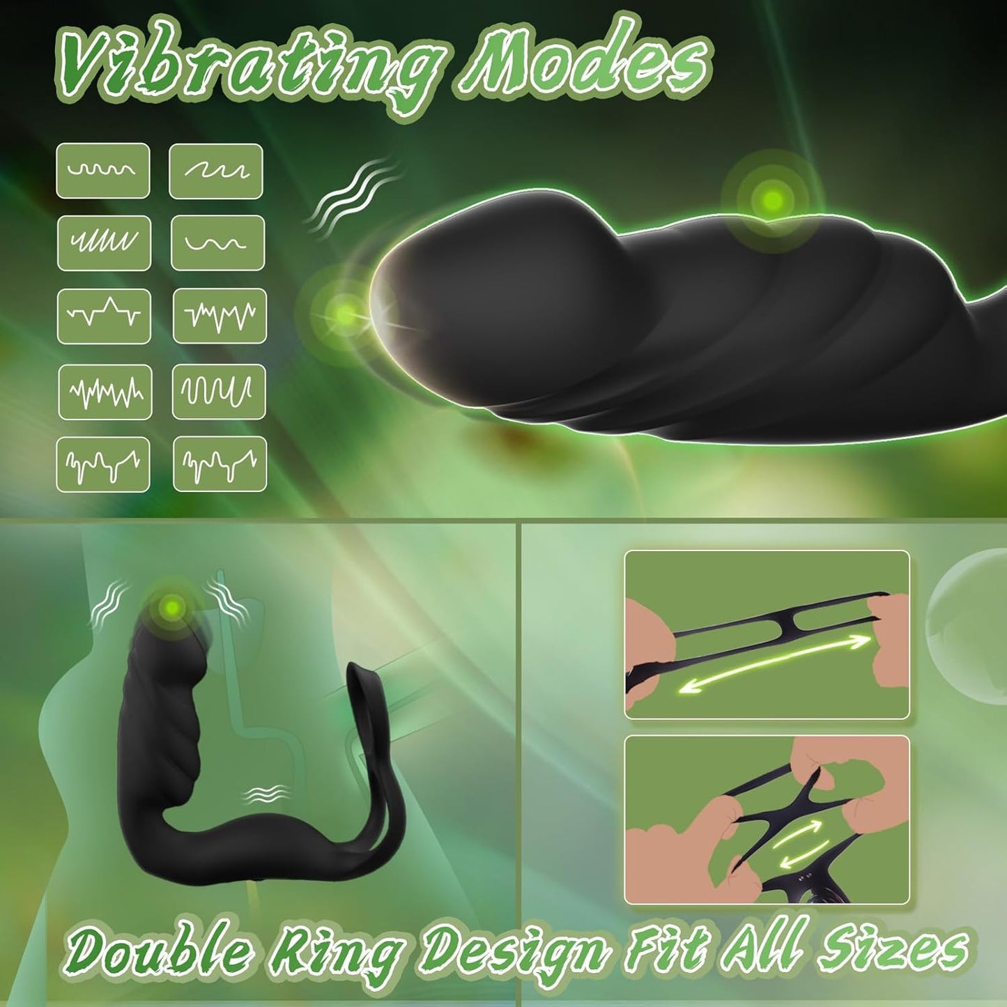 DualEcstasy Thrusting Prostate Massager Penis Ring