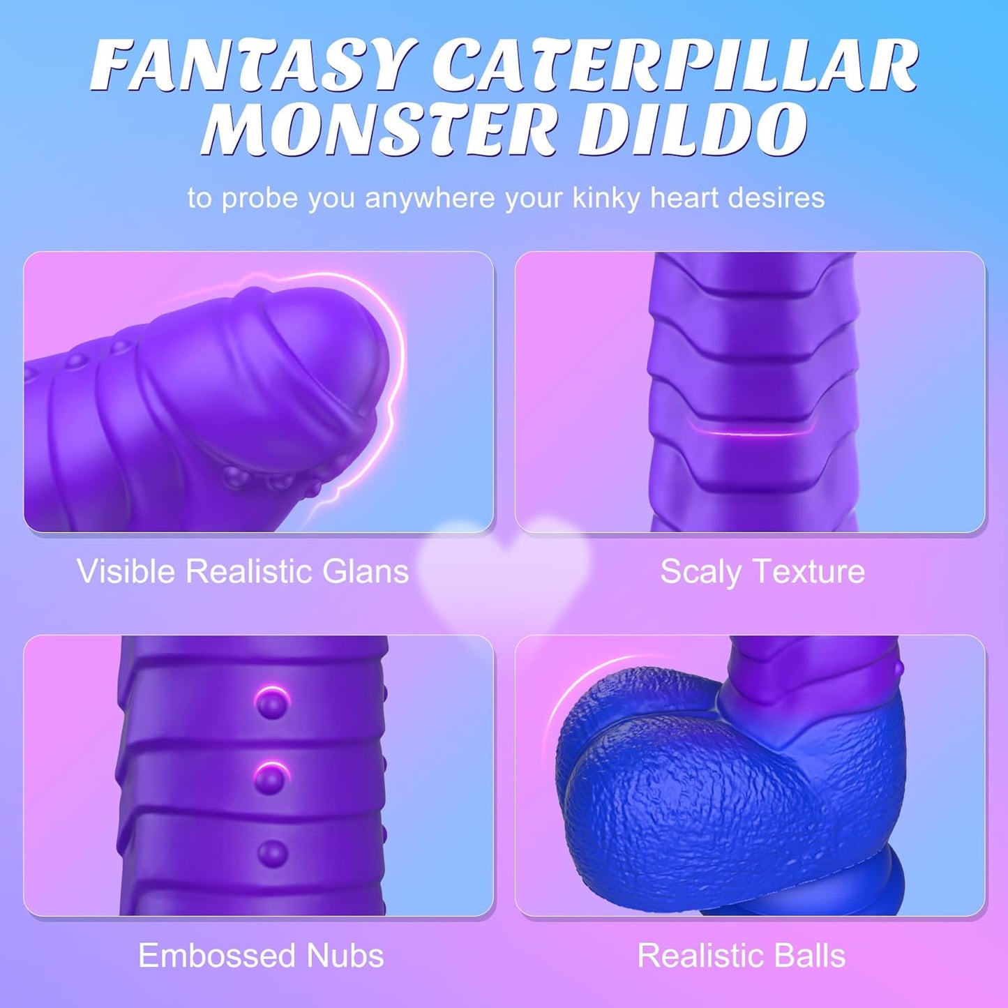 LustWraith Thrusting 8.9" Monster Dildo