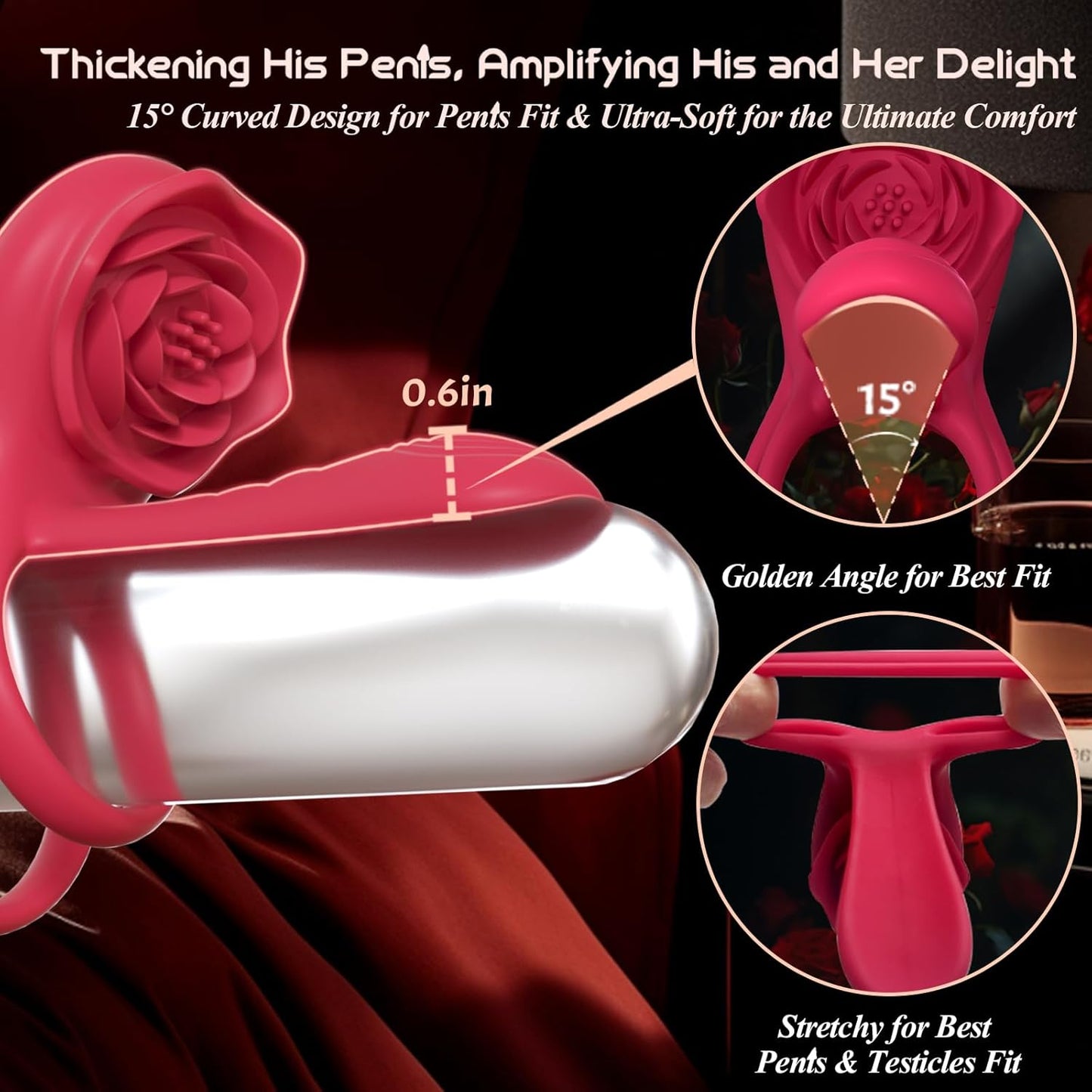 MechaGlide Vibrating Cock Ring Clitoral Stimulator