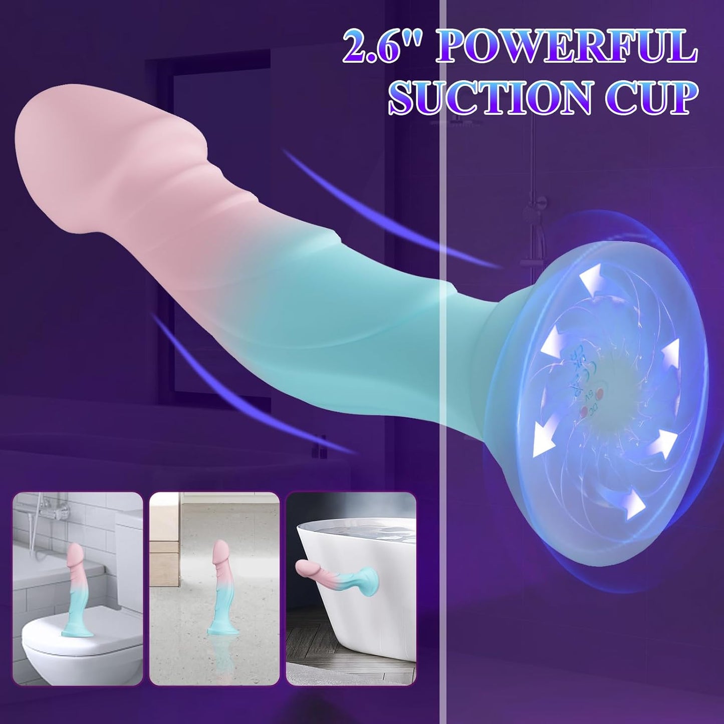 InfiniteFlare Suction Cup Dildo Vibrator