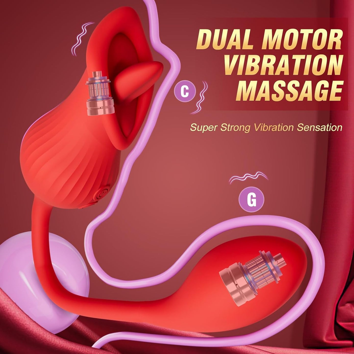 TeaseDrop Tongue Licking Egg Vibrator