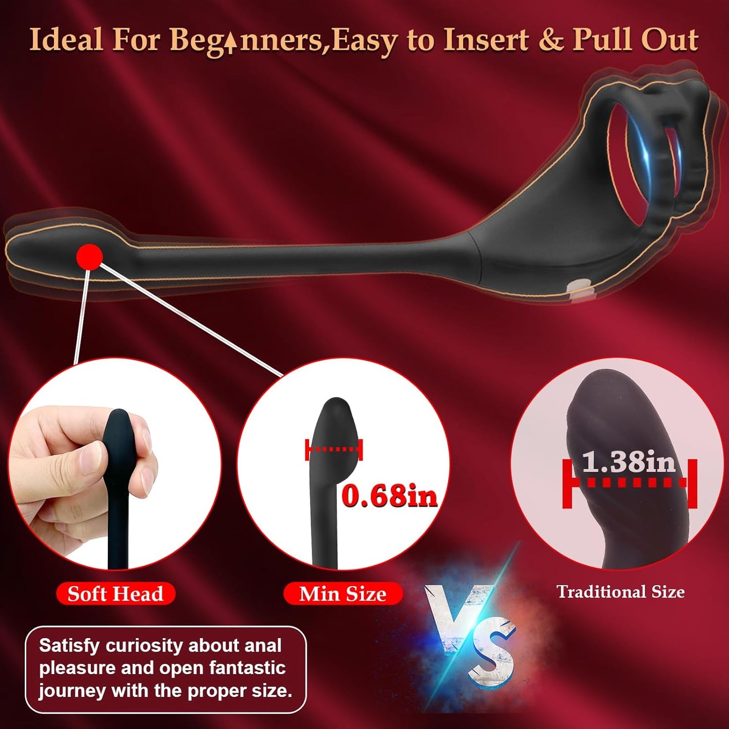 PulsePower Vibrating Penis Ring Taint Stimulator