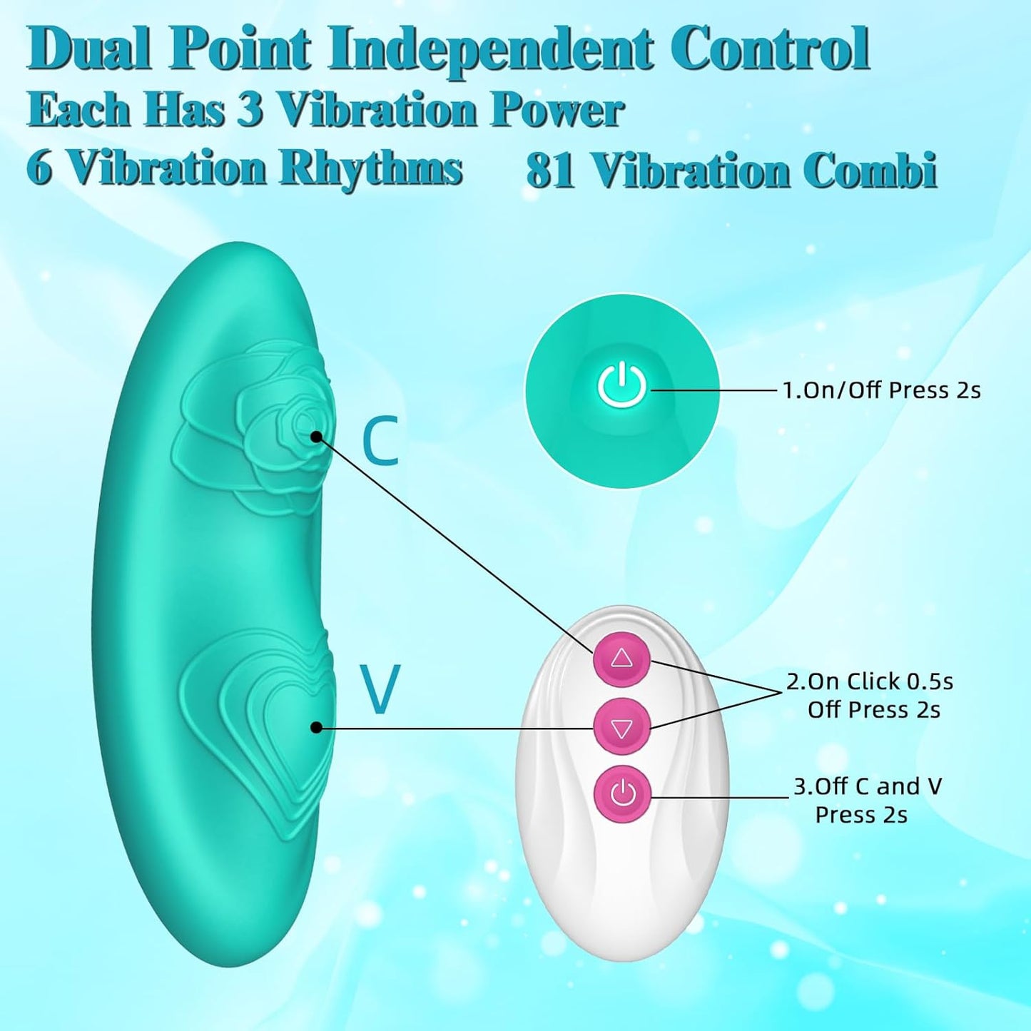 HaloGleam Mini Butterfly Vibrator - SinfulX