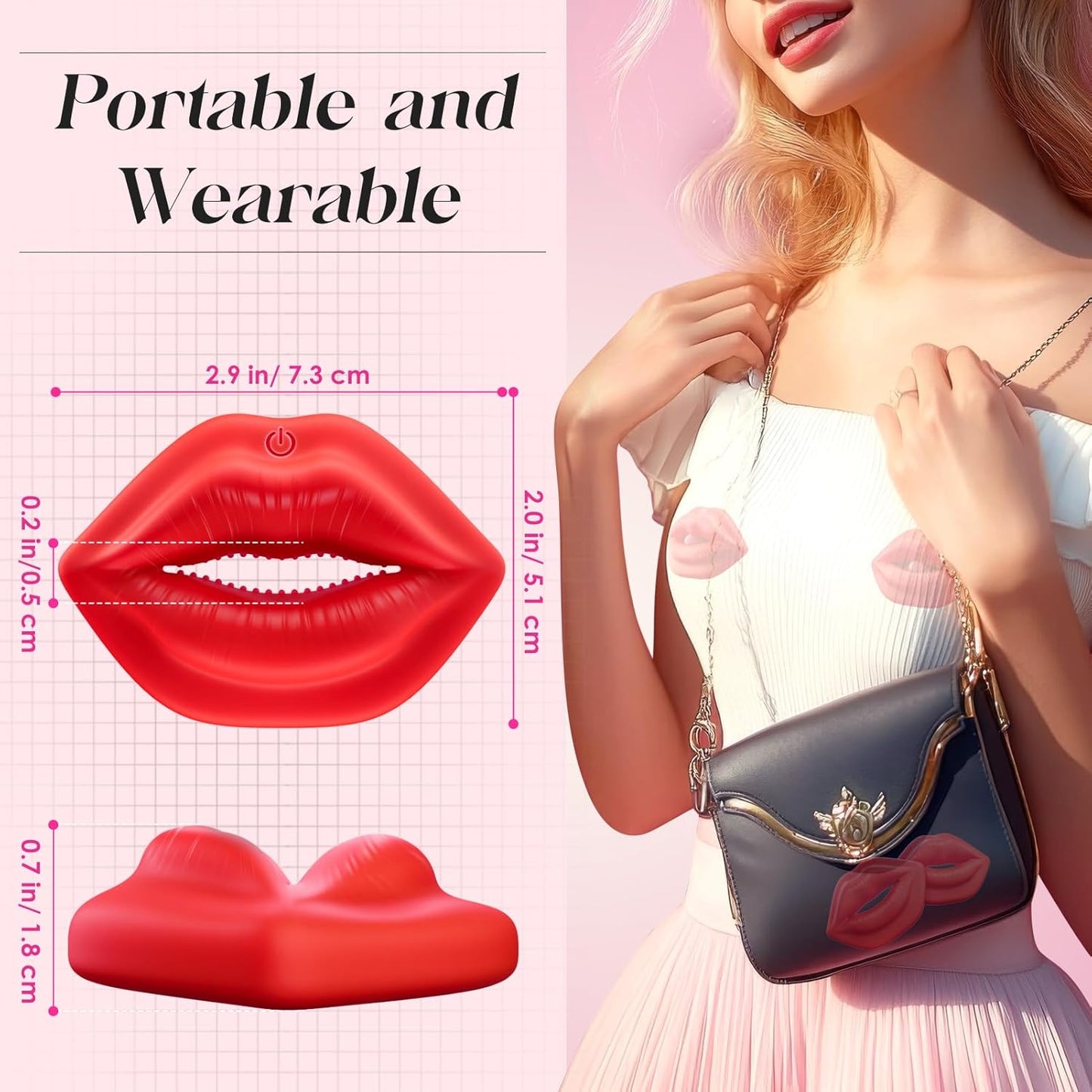 SirenKiss 9 Vibrations Remote Control Nipple Clamps