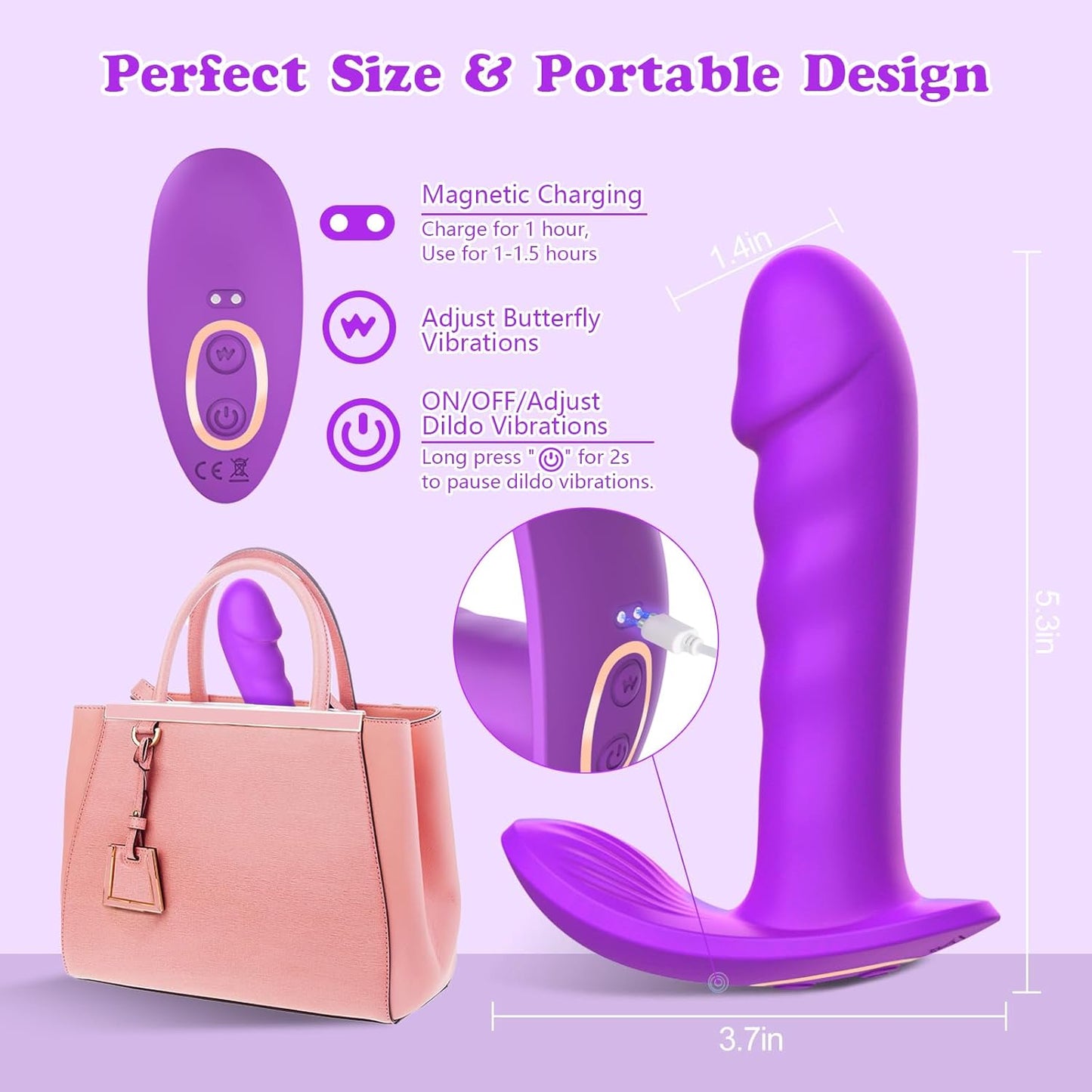 DominionFlicker Wearable Panty Dildo Vibrator