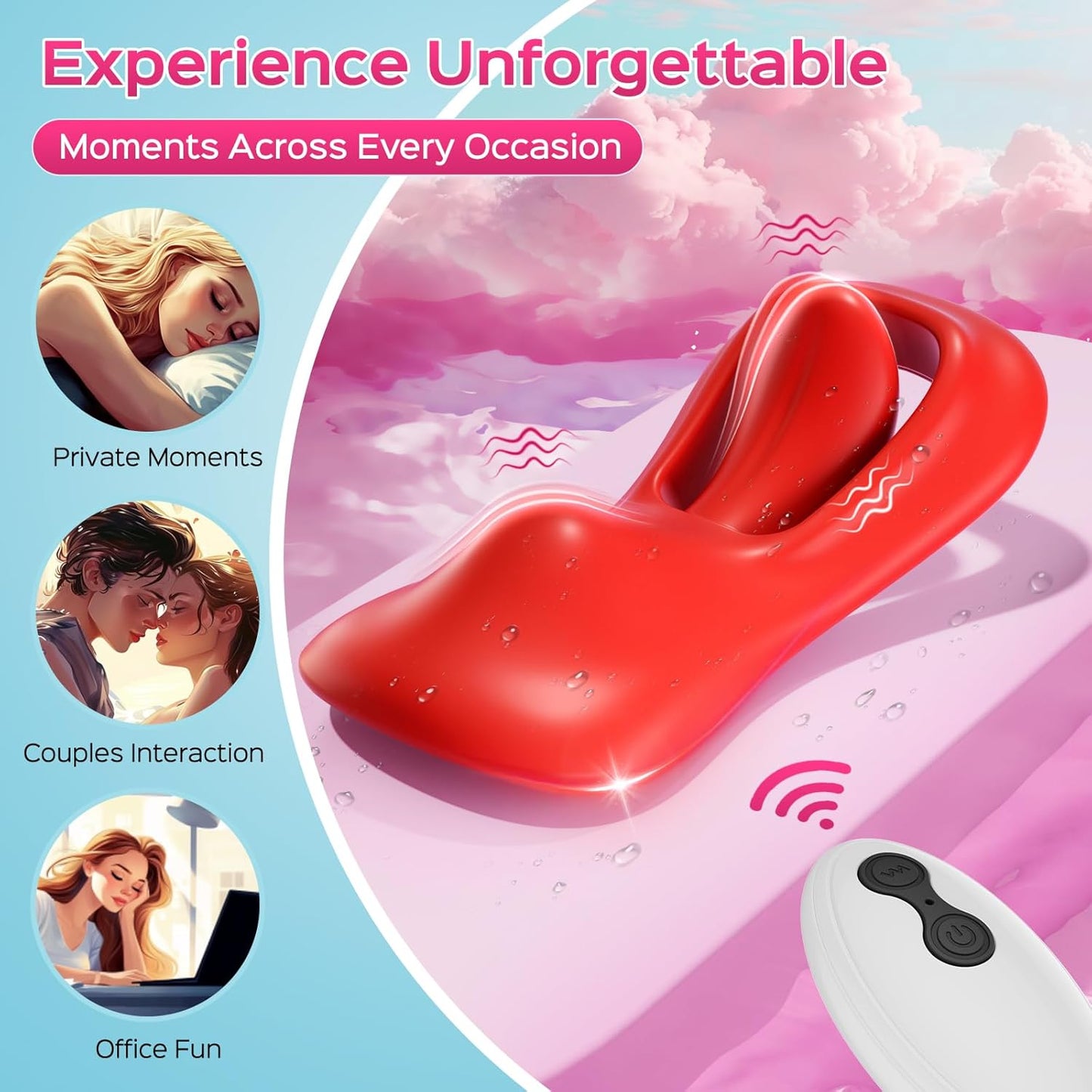 AuraVibe Remote Control Tongue Panty Vibrator
