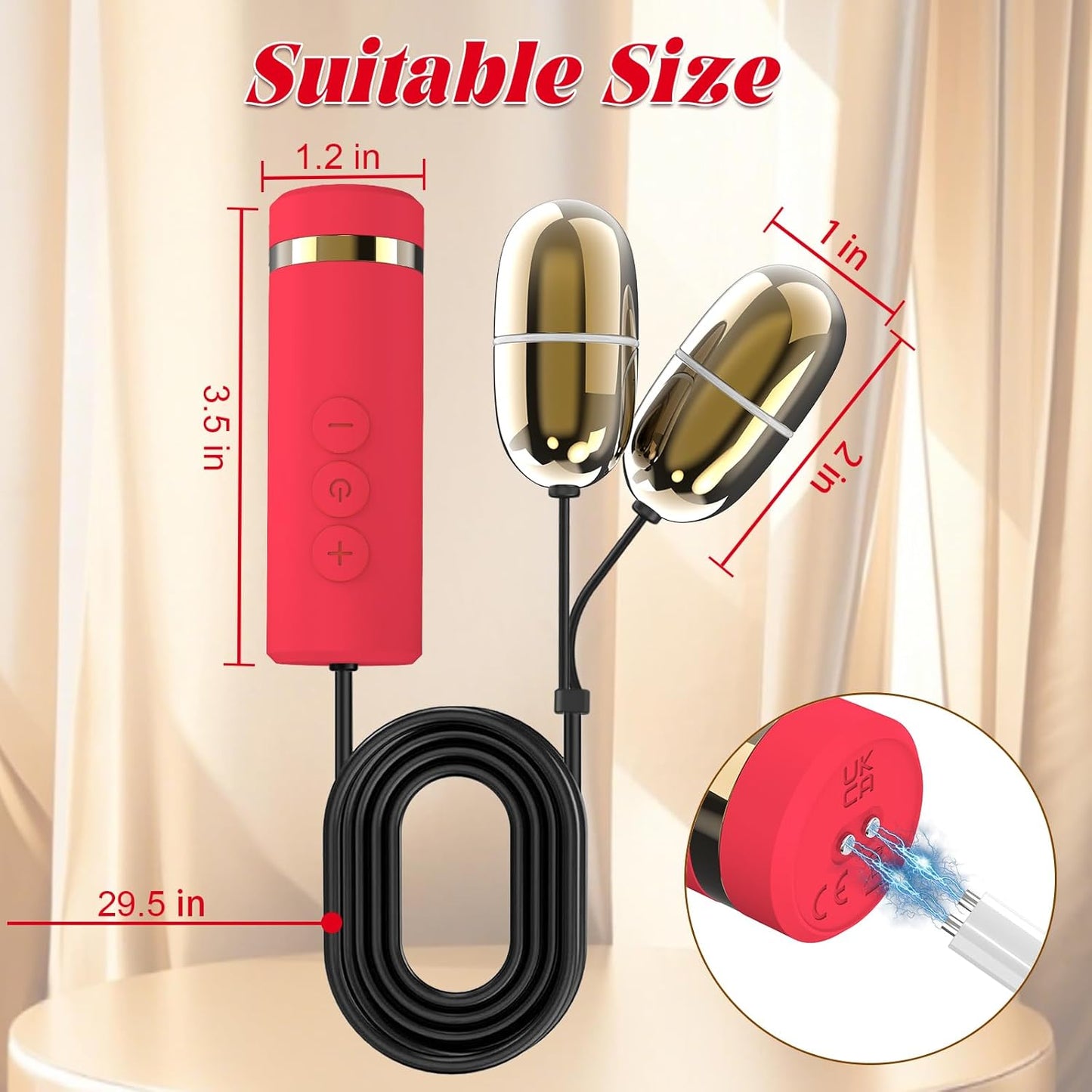 EchoEgg Double Egg Clitoral Stimulator Vibrator