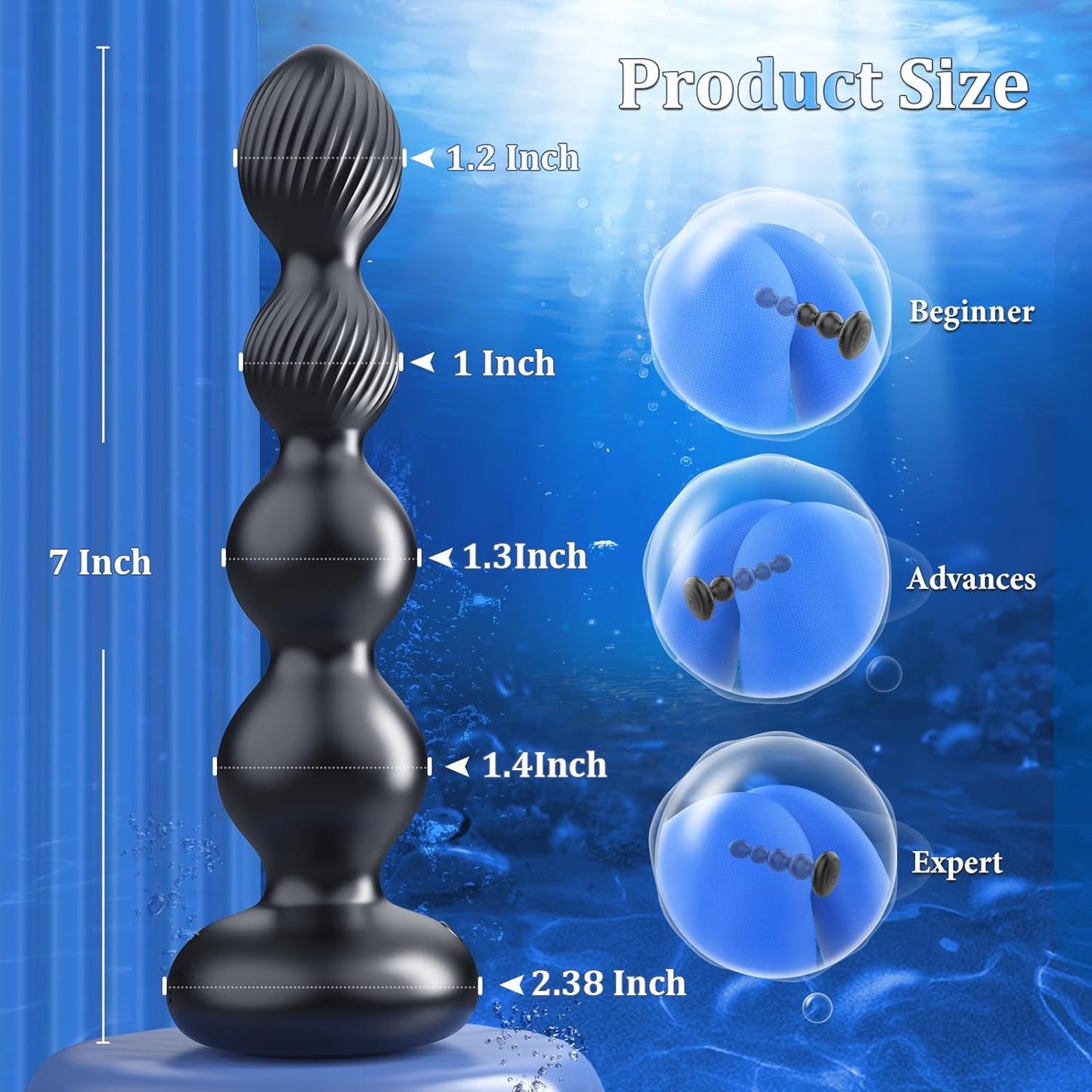 LumeWhisper 360° Long Rotating Vibrating Butt Plug
