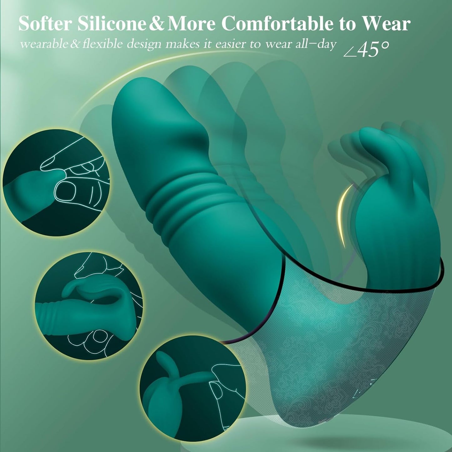SwayDrive Wearable Remote Rabbit Dildo