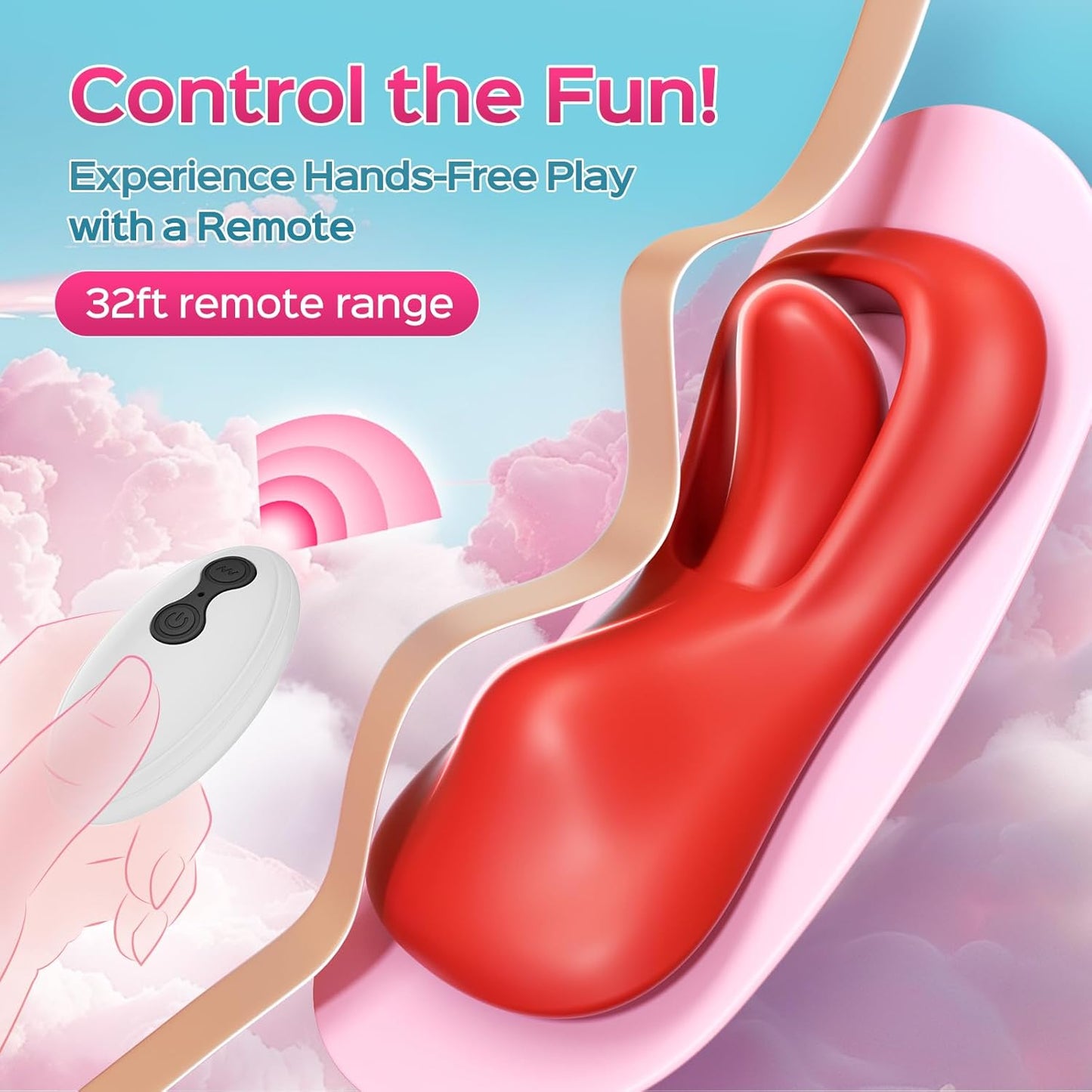 AuraVibe Remote Control Tongue Panty Vibrator