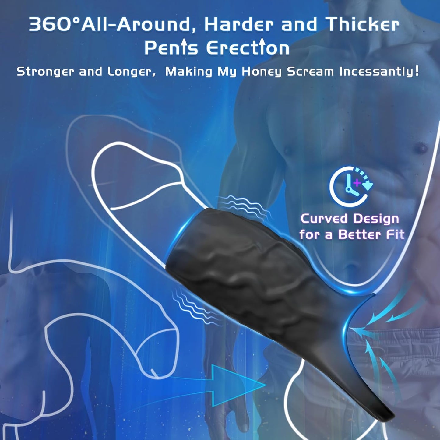 SirenStim Vibrating Penis Sleeve Cock Ring