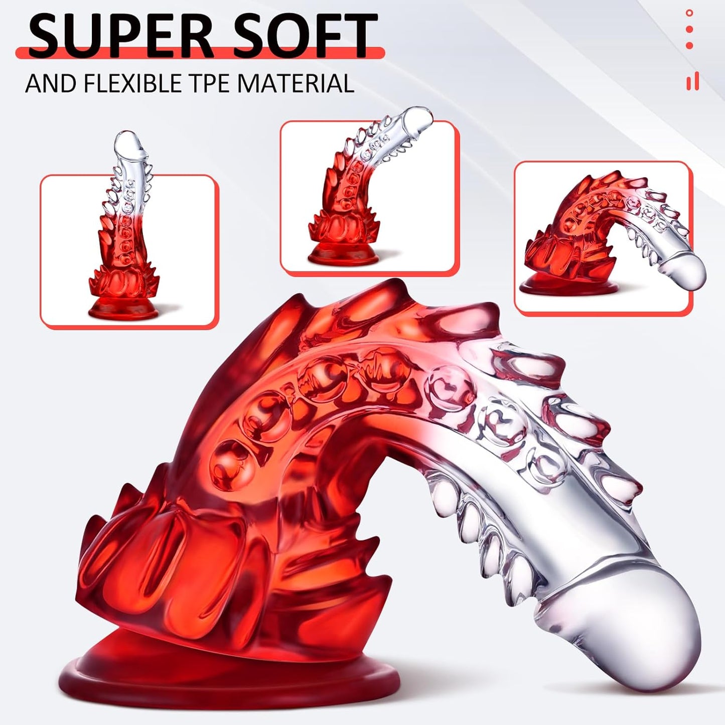 TitanThrill Clear Monster Dildo