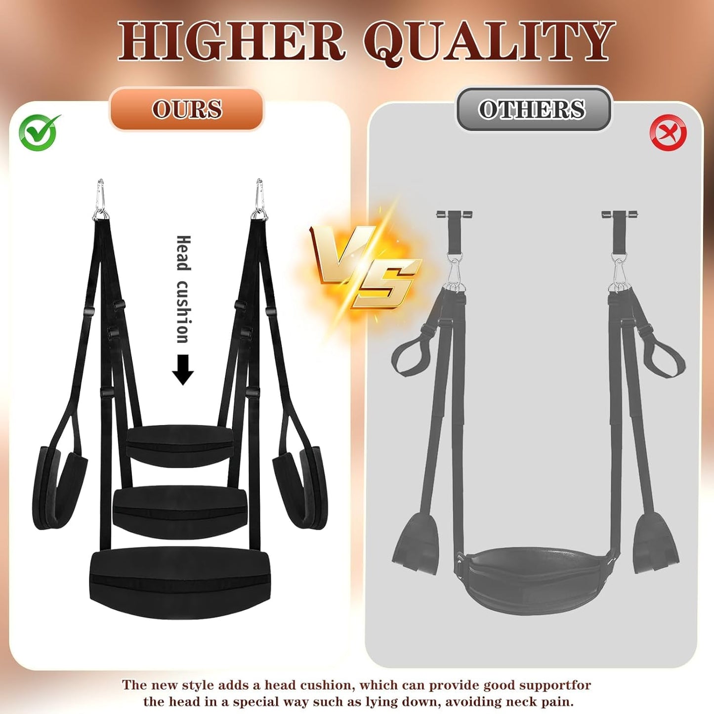 VelmoraX Ceiling & Door Sex Swing Adjustable - SinfulX - Personal Care > Sexual Wellness > Sex Swing
